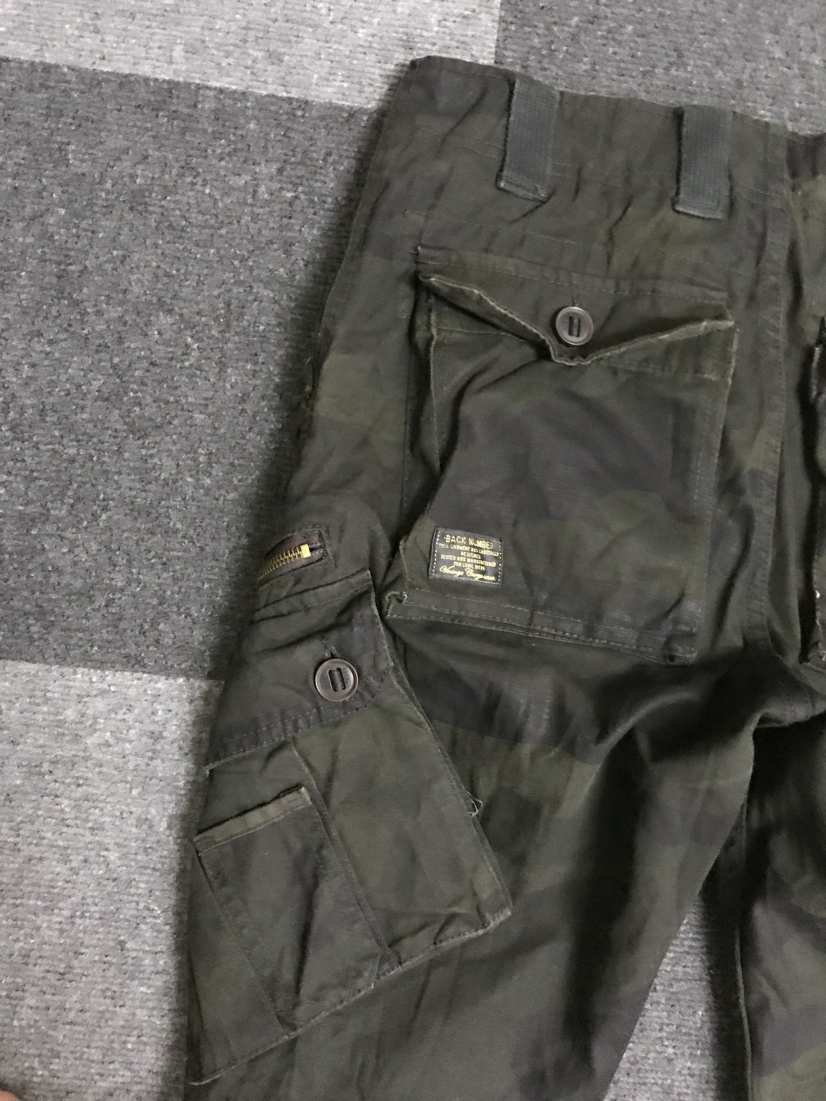 Japanese Brand CP278 BACK NUMBER UP ARMORED Design Camo 3D Cargo Pant Size US 30 / EU 46 - 15 Thumbnail