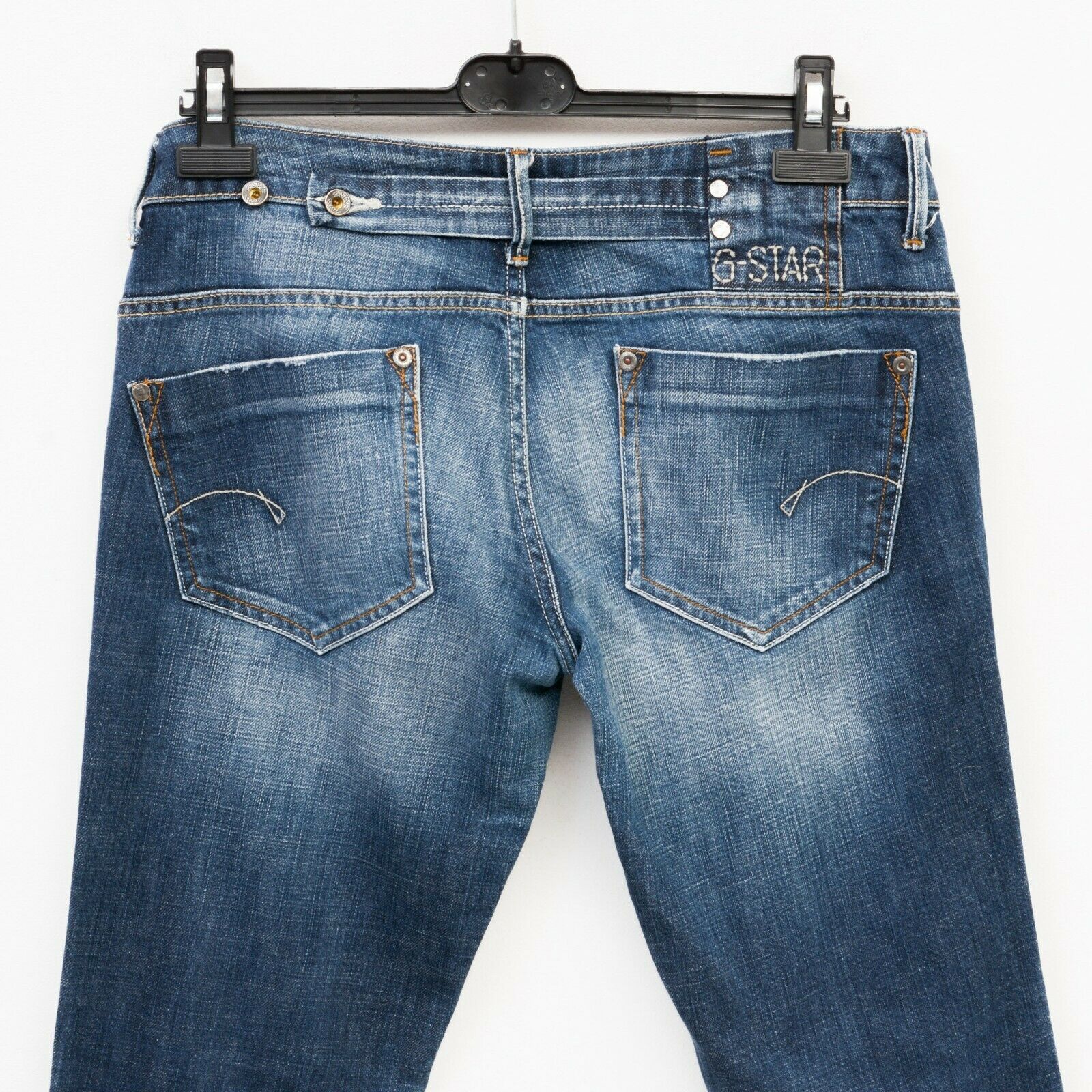 G-Star Midge Straight Jeans W32 L34 Trousers Pants Zip Stretch Size 32" / US 10 / IT 46 - 4 Thumbnail