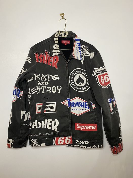 Supreme Supreme Thrasher Magazine Workwear Rider Jacket | Grailed