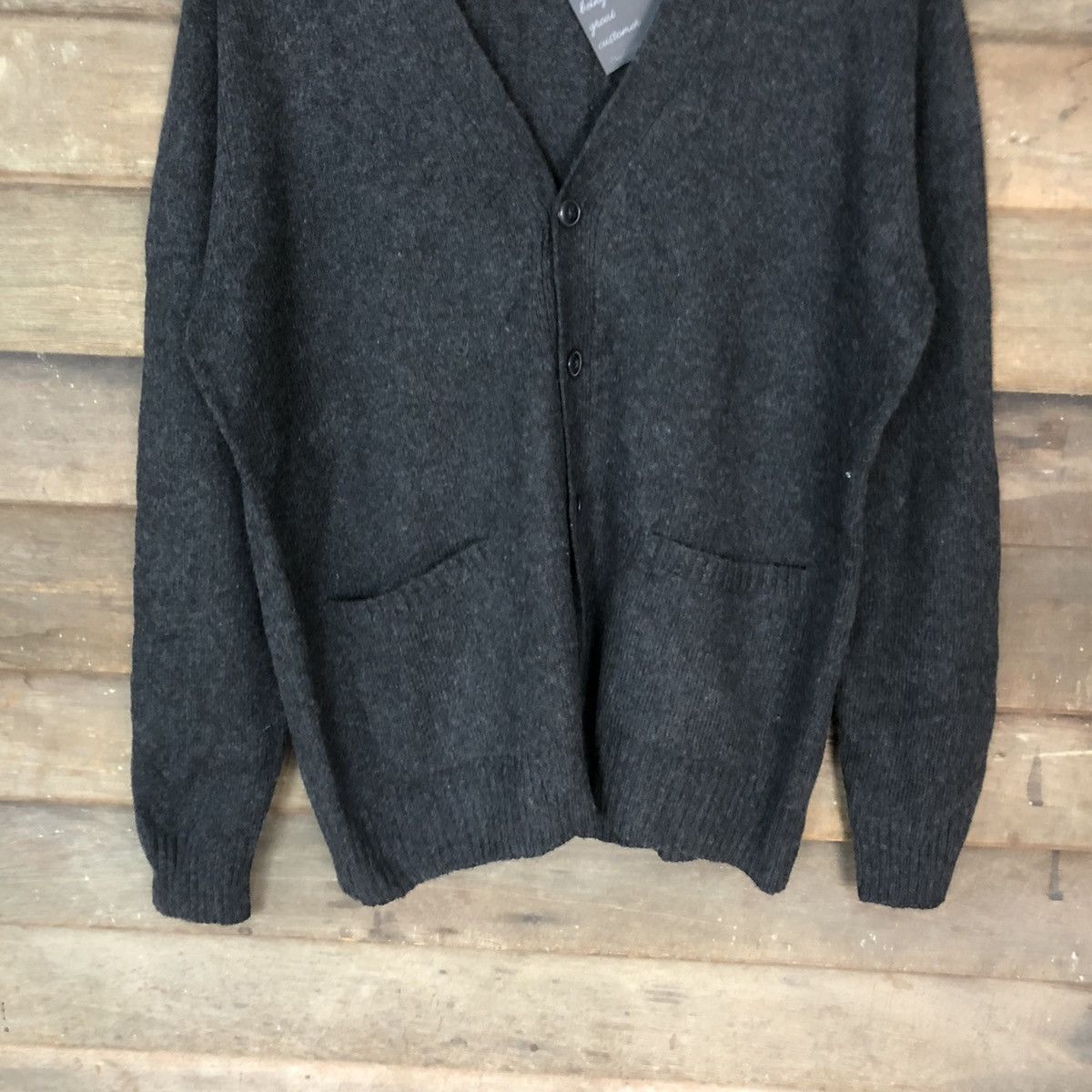 Homespun Knitwear × Japanese Brand Gu Black Patterned knitwear Cardigans #5065 Size US M / EU 48-50 / 2 - 3 Thumbnail