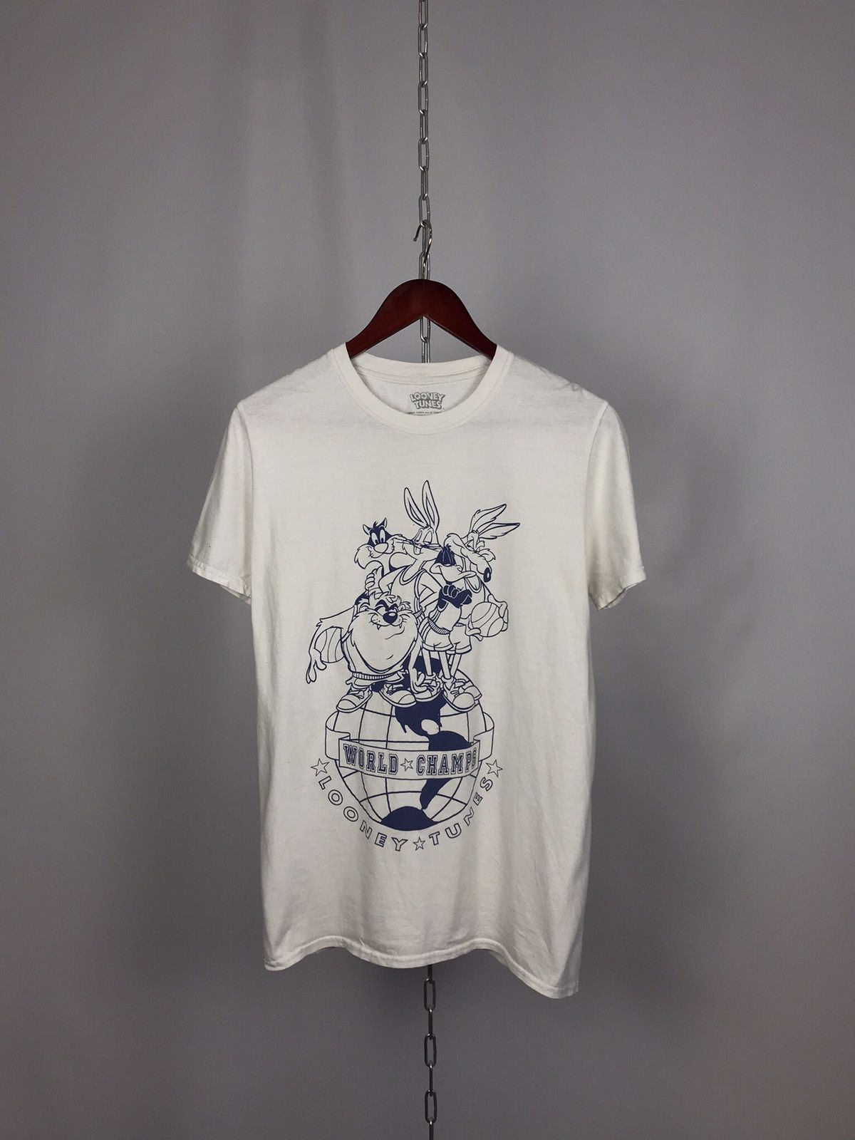 Vintage Looney Tunes T-shirts movie streetwear white Size US M / EU 48-50 / 2 - 1 Thumbnail