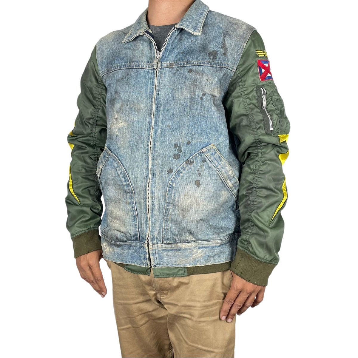 Japanese Brand × WHIZ LIMITED ☀️WHIZ LIMITED JAPAN LUMP DENIM ZIPPER JACKET Size US M / EU 48-50 / 2 - 2 Thumbnail