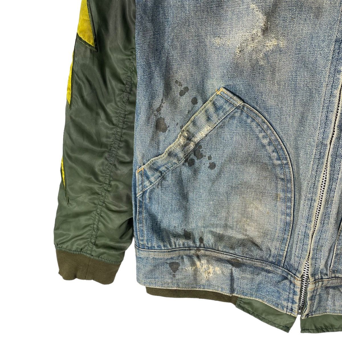 Japanese Brand × WHIZ LIMITED ☀️WHIZ LIMITED JAPAN LUMP DENIM ZIPPER JACKET Size US M / EU 48-50 / 2 - 8 Thumbnail