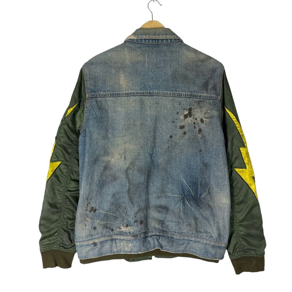 Japanese Brand × WHIZ LIMITED ☀️WHIZ LIMITED JAPAN LUMP DENIM ZIPPER JACKET Size US M / EU 48-50 / 2 - 14 Thumbnail