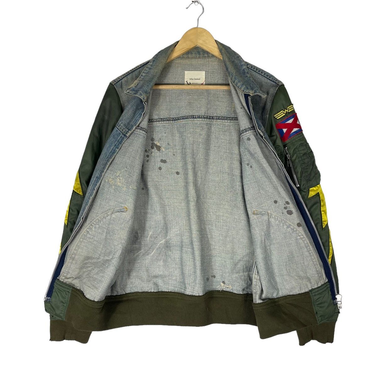 Japanese Brand × WHIZ LIMITED ☀️WHIZ LIMITED JAPAN LUMP DENIM ZIPPER JACKET Size US M / EU 48-50 / 2 - 13 Thumbnail