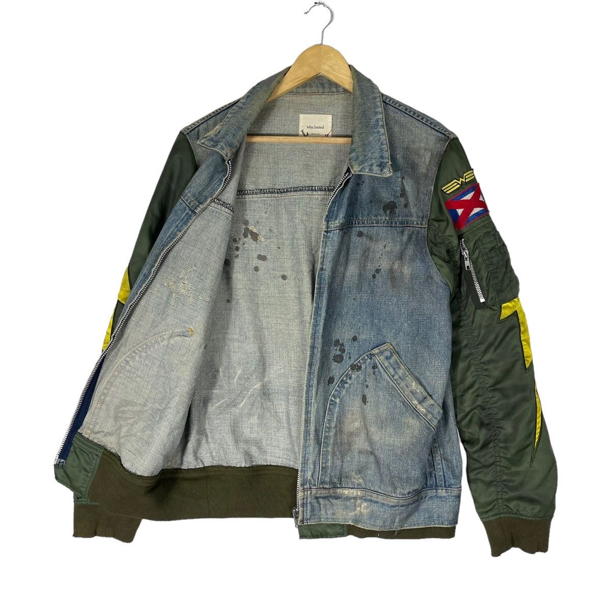 Japanese Brand × WHIZ LIMITED ☀️WHIZ LIMITED JAPAN LUMP DENIM ZIPPER JACKET Size US M / EU 48-50 / 2 - 12 Thumbnail