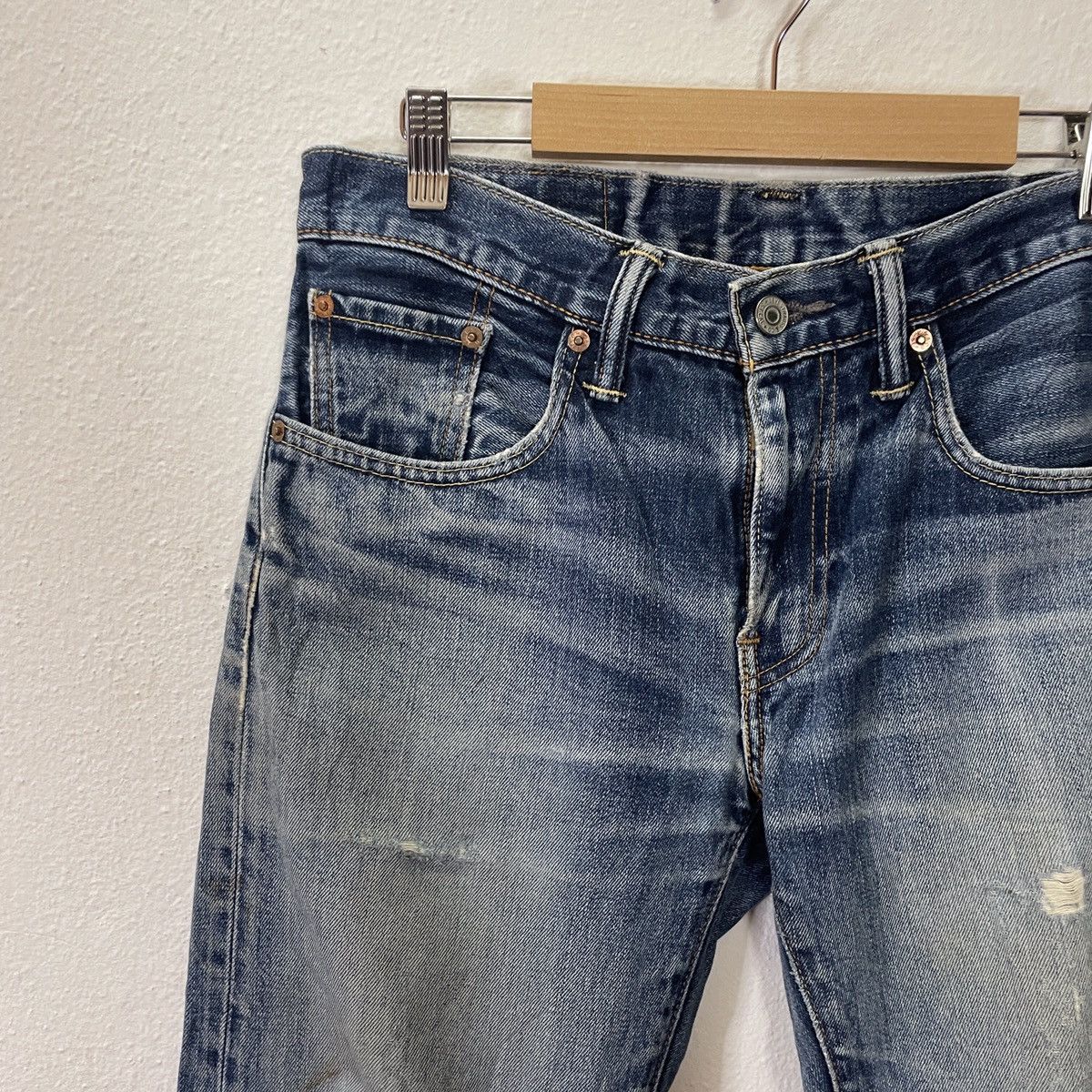 Levi's Vintage Levis 502 Distressed Denim Jeans Size US 32 / EU 48 - 3 Thumbnail