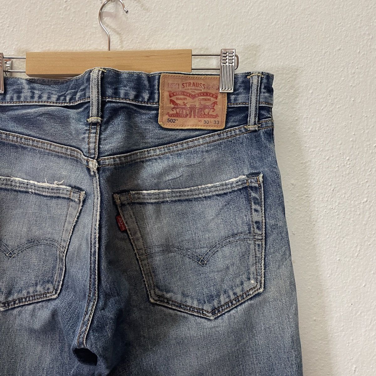 Levi's Vintage Levis 502 Distressed Denim Jeans Size US 32 / EU 48 - 8 Thumbnail
