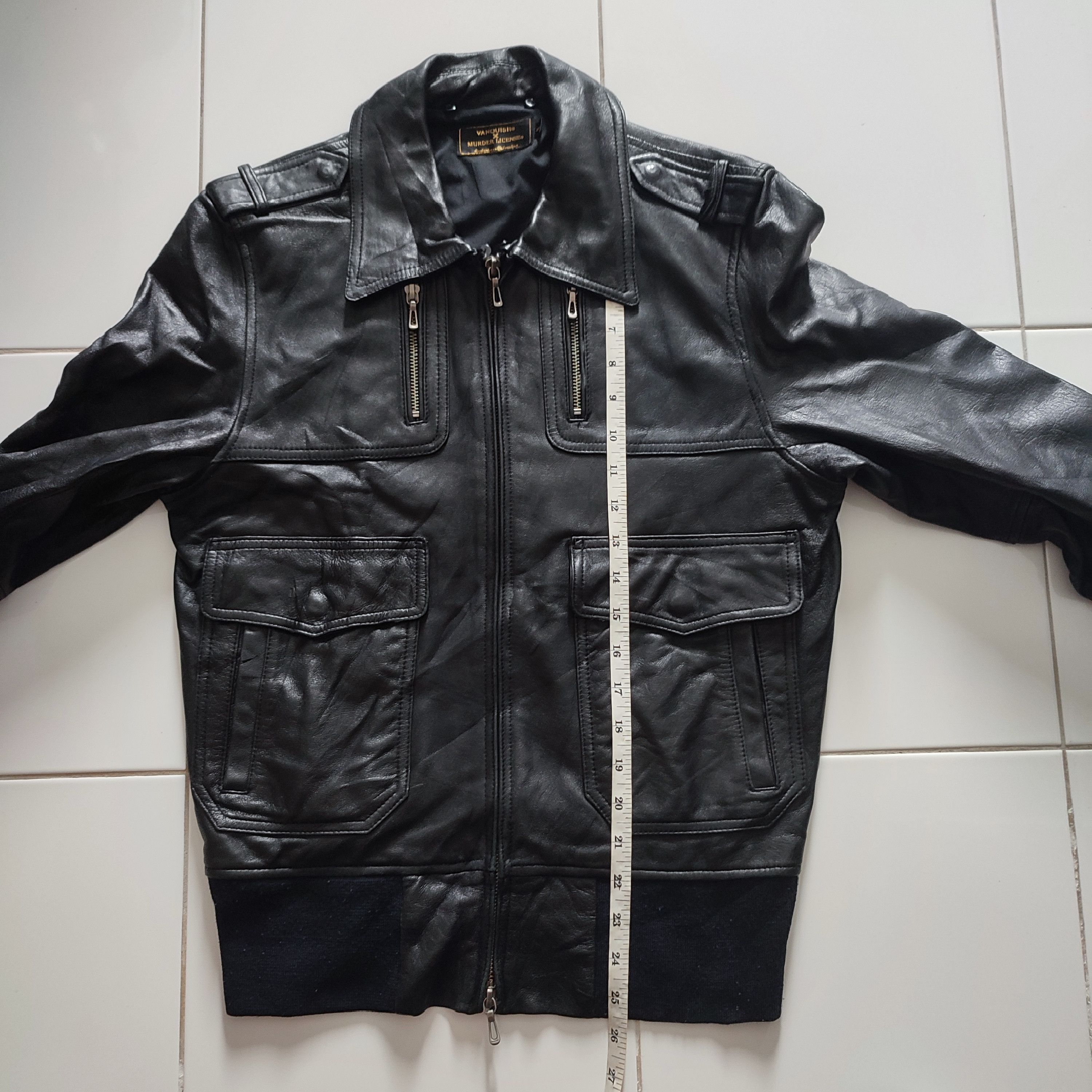 Designer × Japanese Brand × Vanquish 🔥STEAL🔥Very Rare Vanquish Murder license Leather Jacket Size US S / EU 44-46 / 1 - 9 Thumbnail