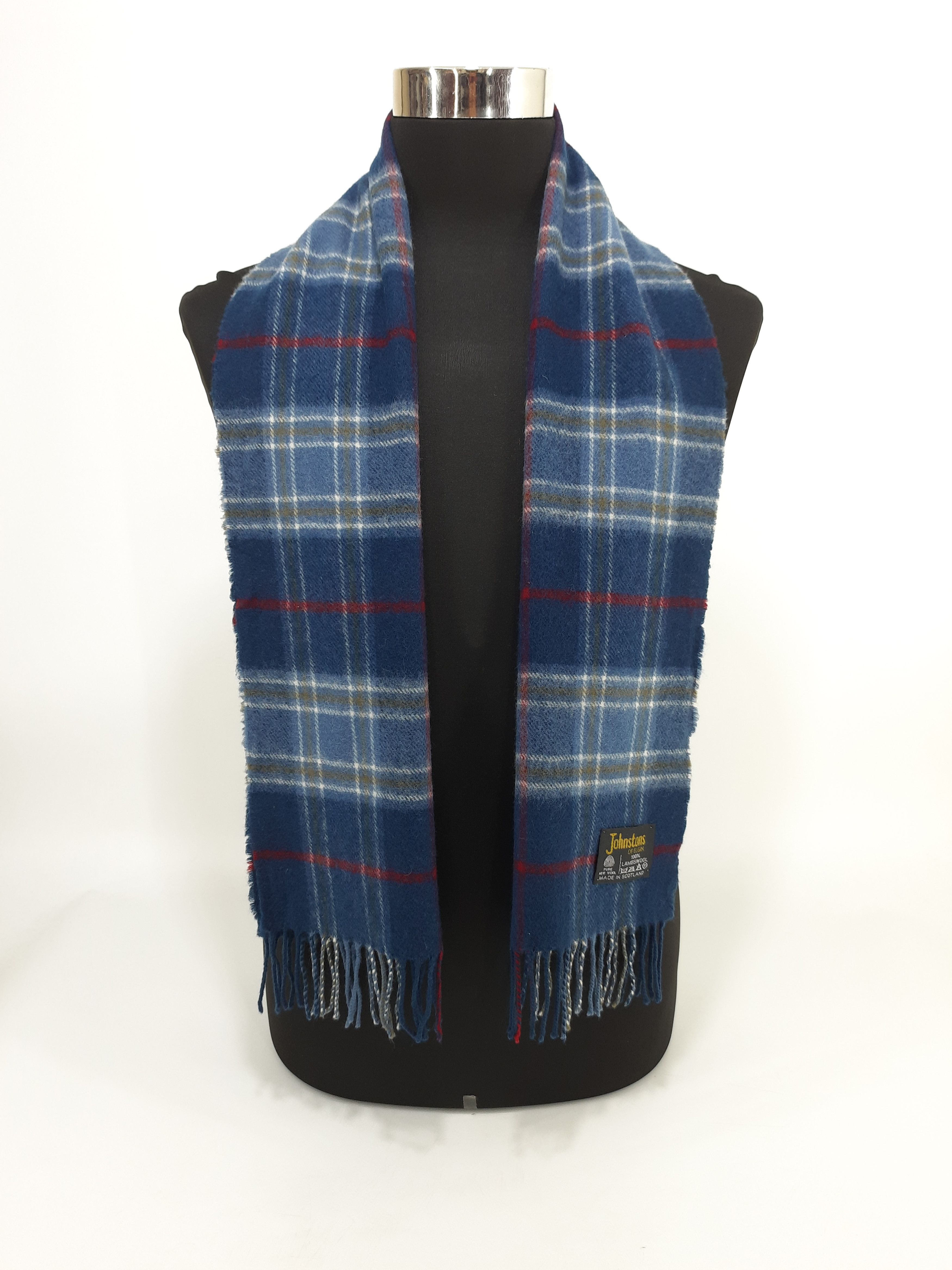 Vintage Johnstons OF Elgin Wool Scarf / Neckwear - MFB227