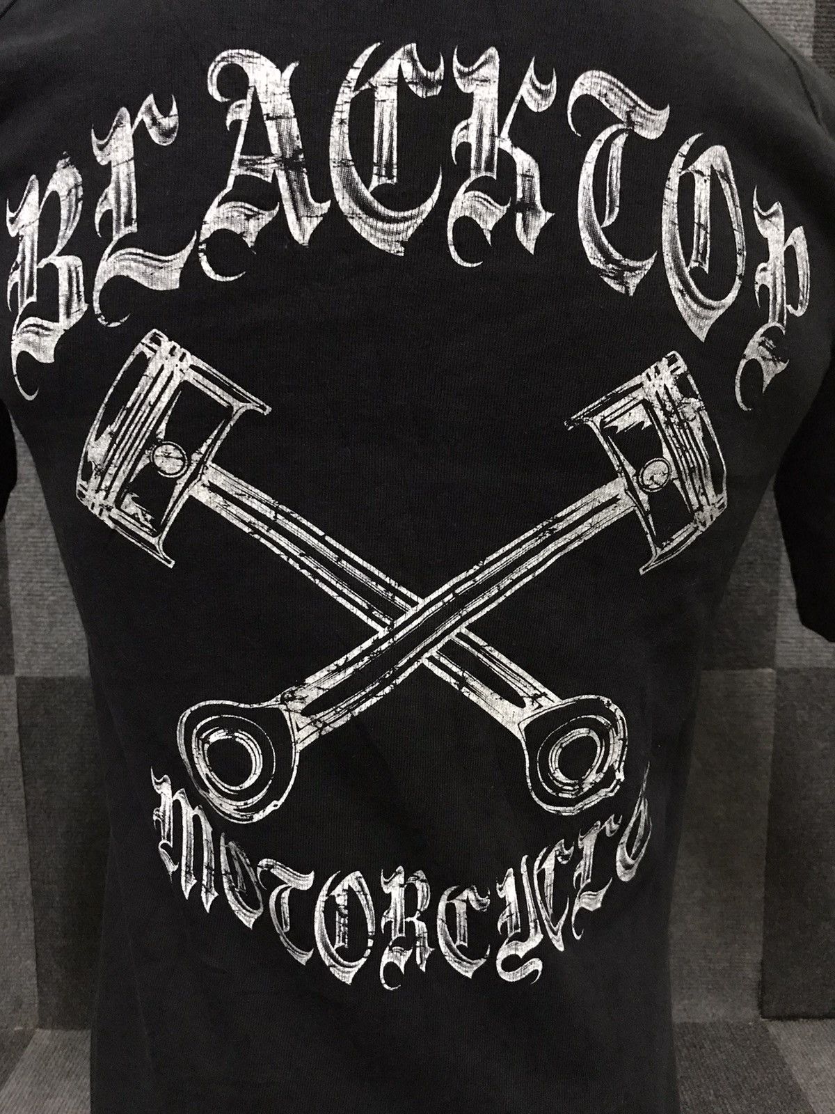 Japanese Brand RN13 BLACKTOPMOTOCYCLE Japan Cross Piston Skull Shirt Size US XS / EU 42 / 0 - 4 Thumbnail