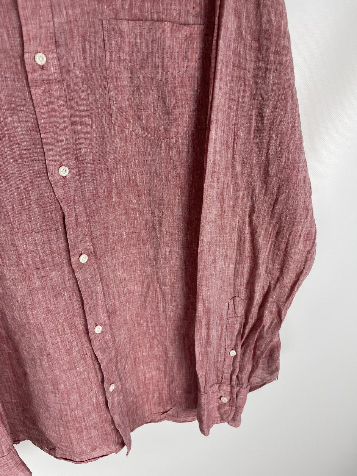 Other Gutteridge Dal 1878 100% Linen red long sleeve shirt Size US L / EU 52-54 / 3 - 5 Thumbnail