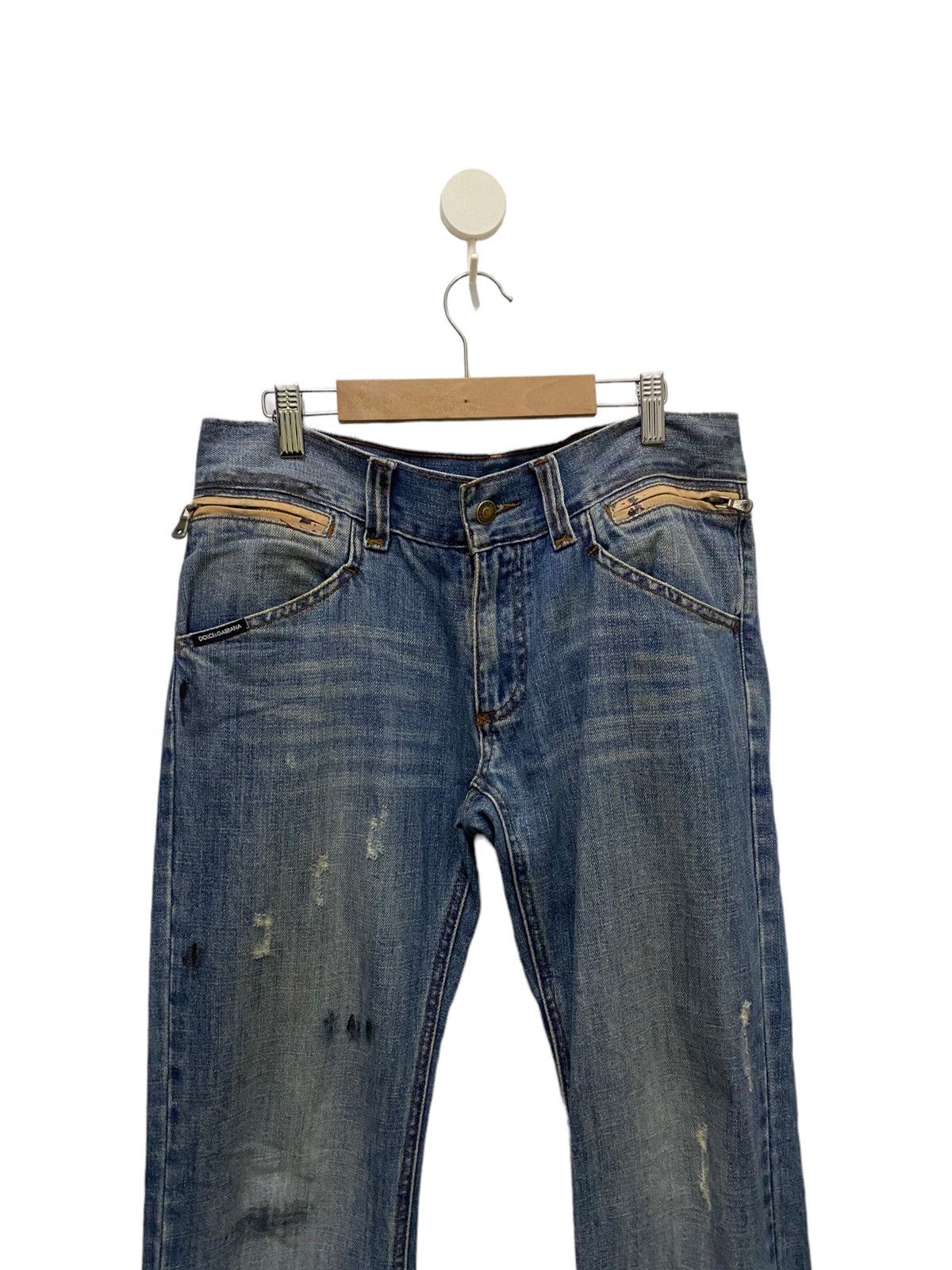 Dolce & Gabbana Dolce & Gabbana Distressed Jeans Size 32" / US 10 / IT 46 - 2 Thumbnail