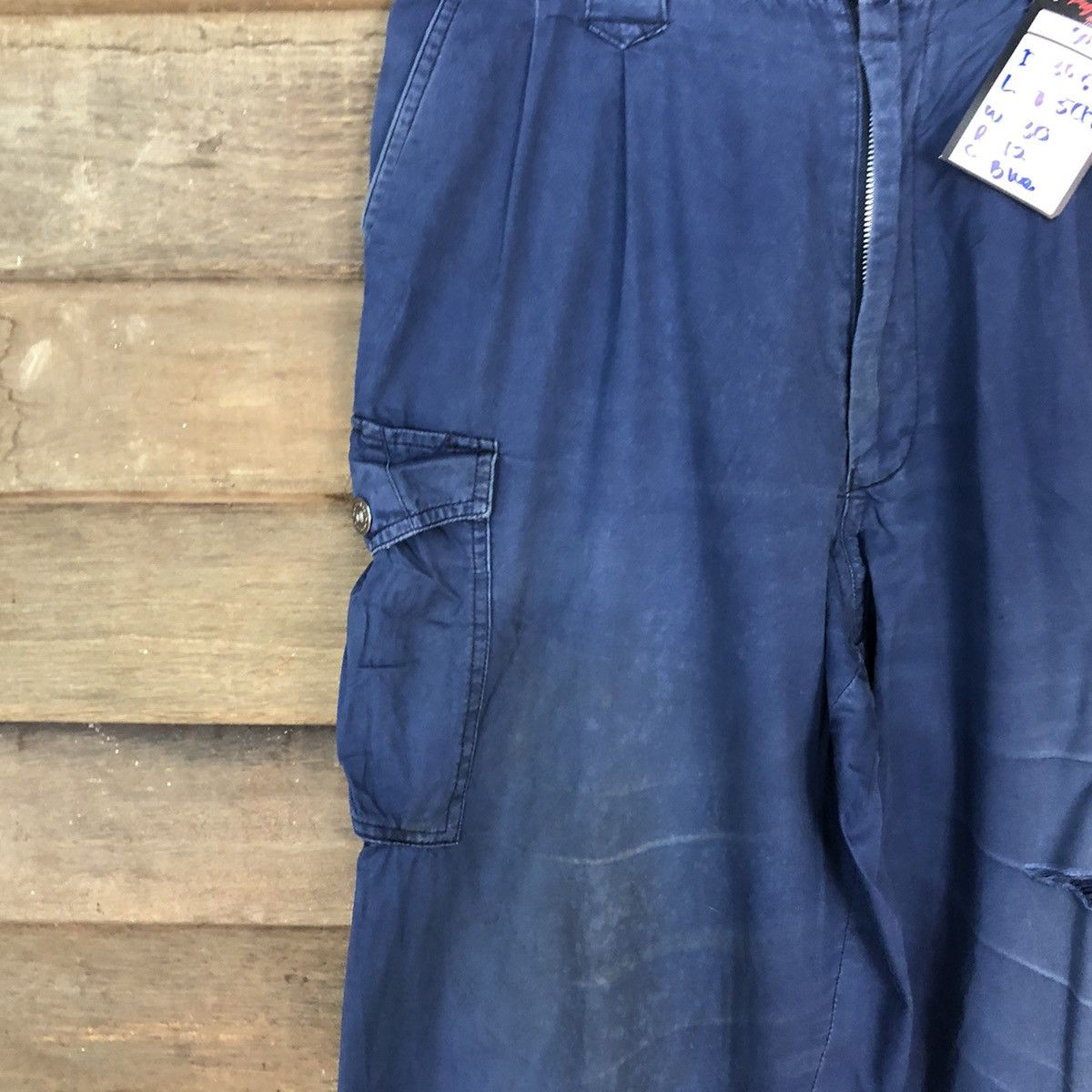 Japanese Brand Field Message Blue multi pocket tactical Cargo Pants #5031 Size US 30 / EU 46 - 5 Thumbnail