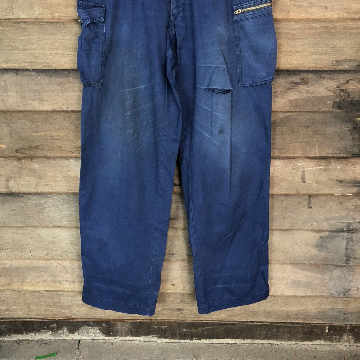 Japanese Brand Field Message Blue multi pocket tactical Cargo Pants #5031 Size US 30 / EU 46 - 9 Thumbnail