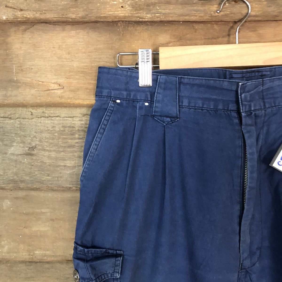 Japanese Brand Field Message Blue multi pocket tactical Cargo Pants #5031 Size US 30 / EU 46 - 3 Thumbnail