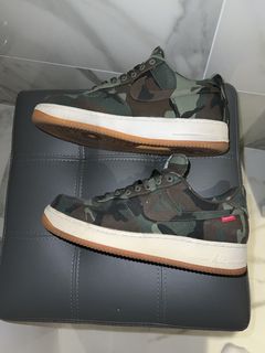 Supreme camo air clearance force 1 for sale