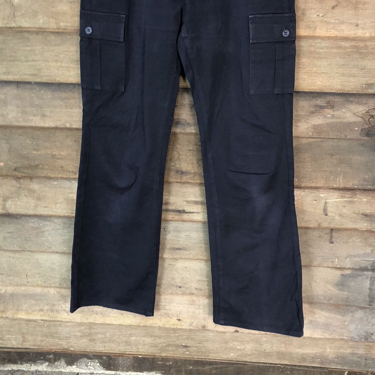 Japanese Brand Uniqlo Black japan streetwear utility Cargo Pants #5022 Size US 29 - 3 Thumbnail