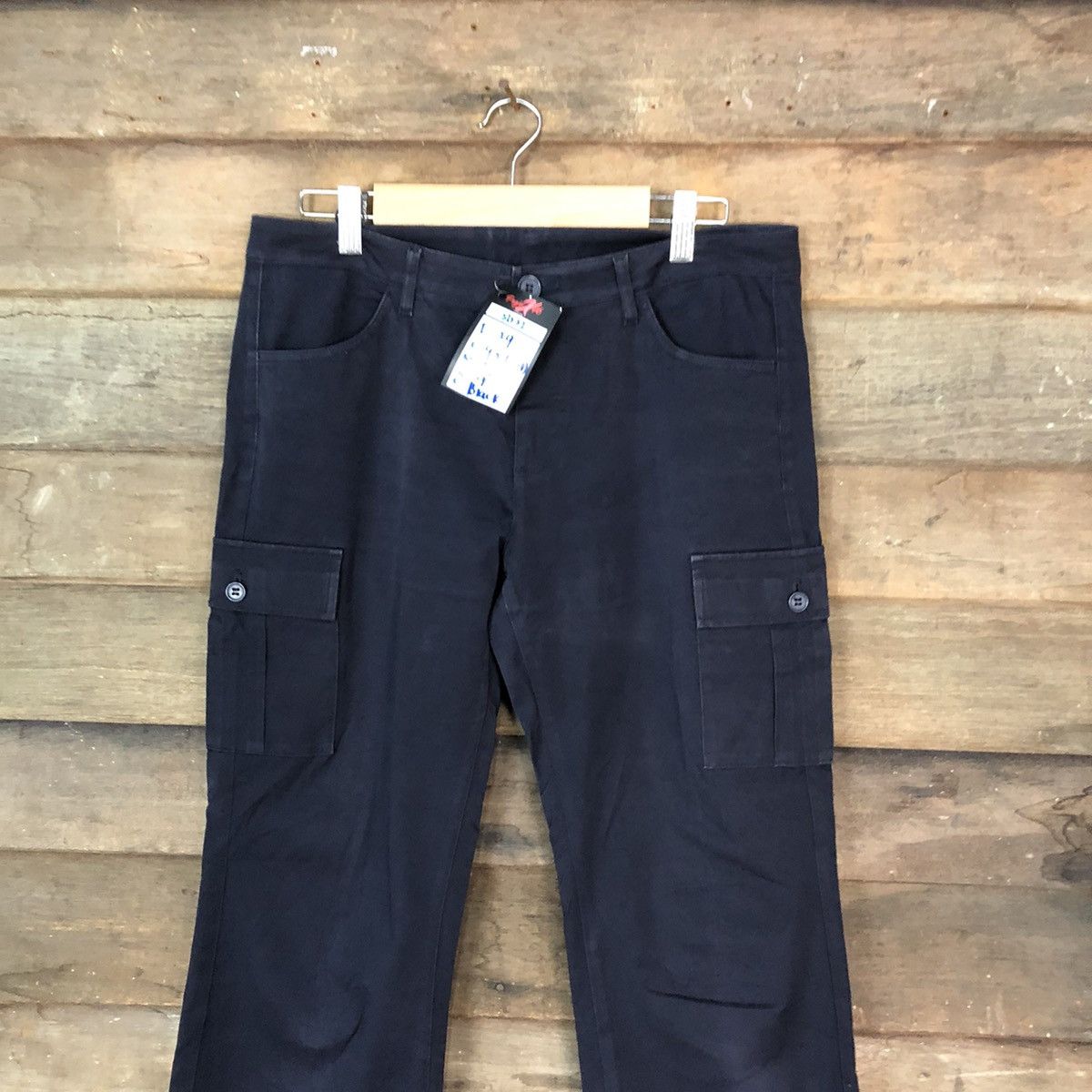 Japanese Brand Uniqlo Black japan streetwear utility Cargo Pants #5022 Size US 29 - 2 Thumbnail