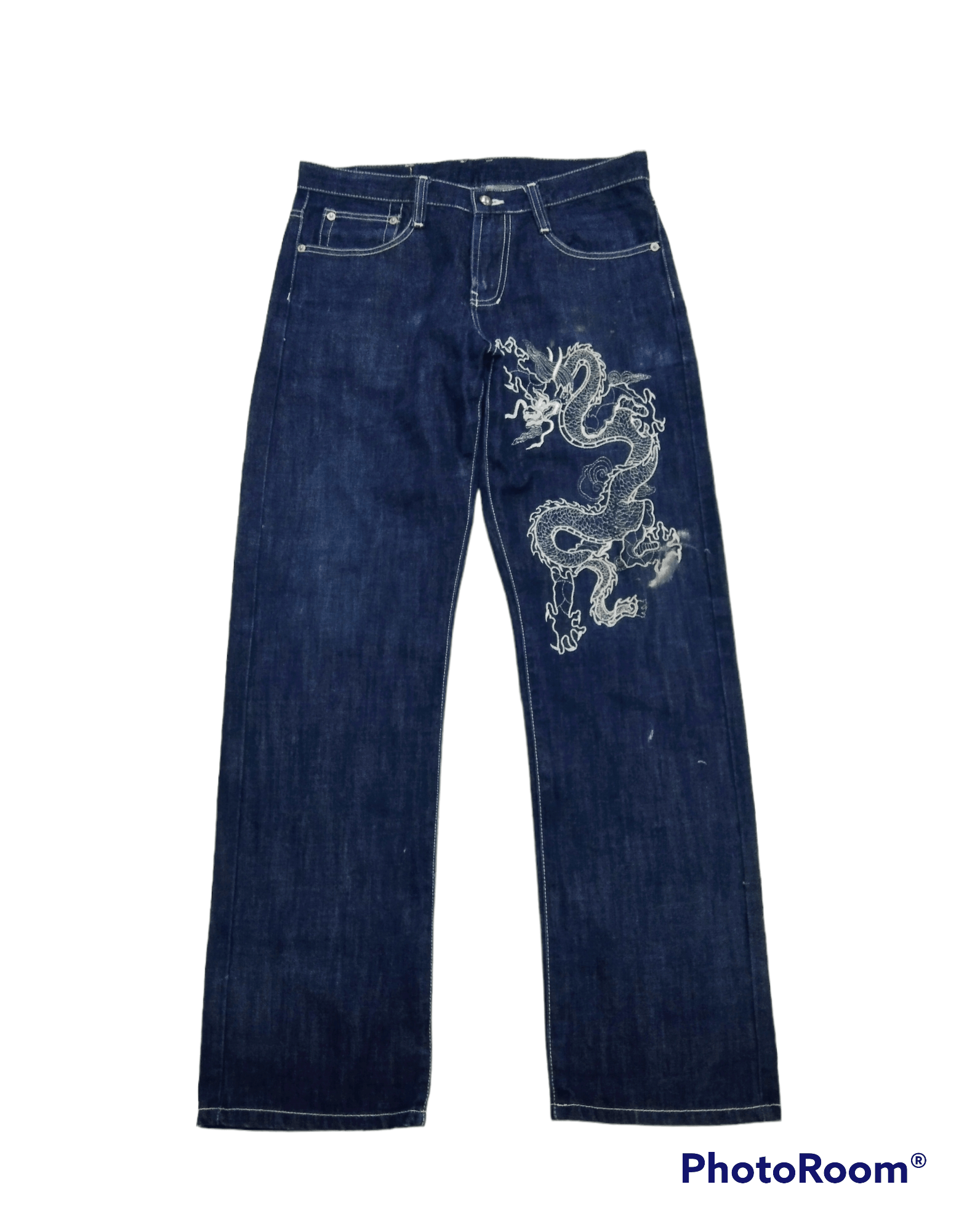 Dragonfly OSAKA SPESIAL MADE IN JAPAN DRAGONFLY EMBROIDED DENIM PANTS Size US 32 / EU 48 - 1 Thumbnail