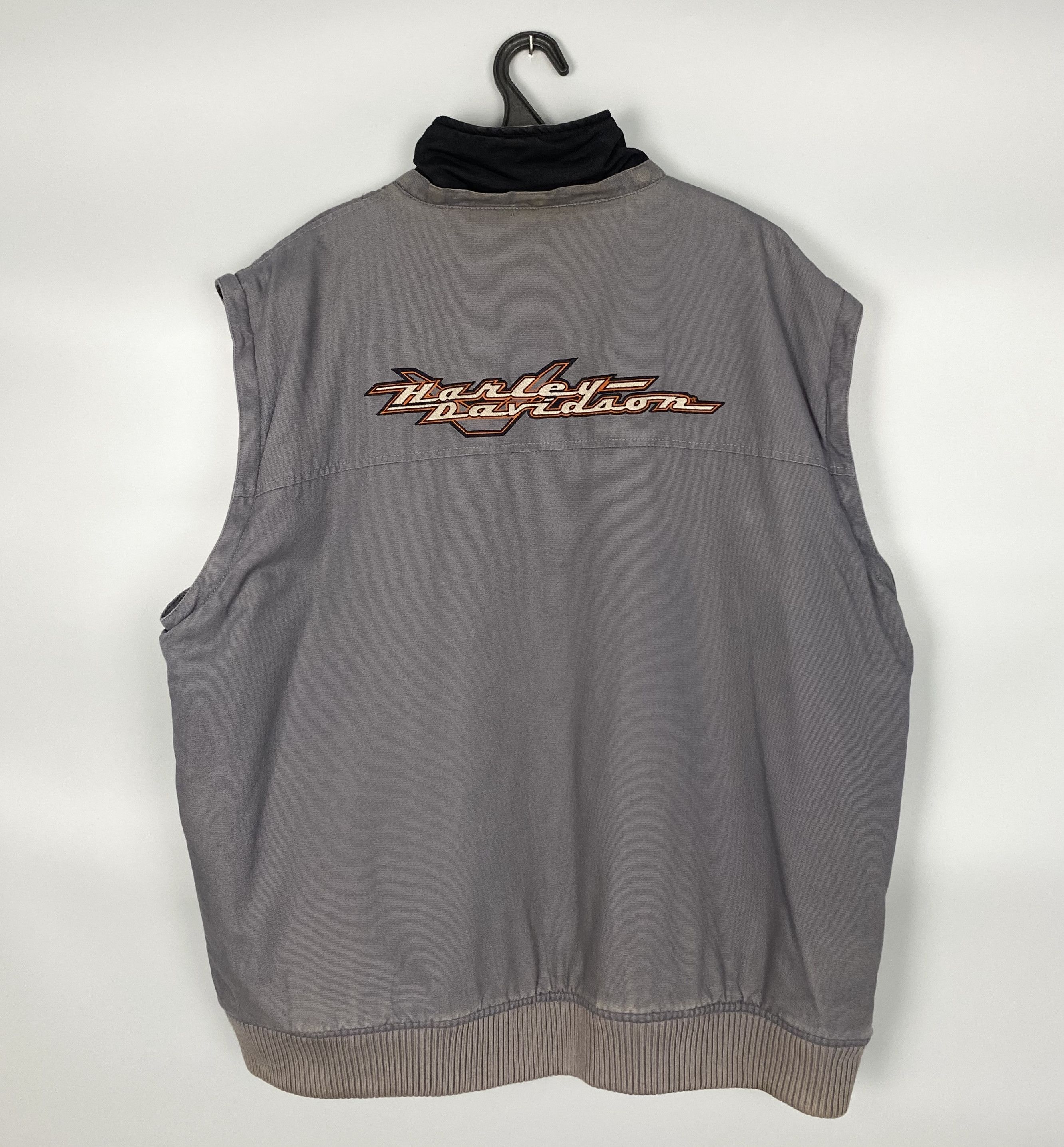 Vintage Vintage Harley Davidson Motorcycle 2 Sides Jacket + Vests Size US XXL / EU 58 / 5 - 2 Thumbnail