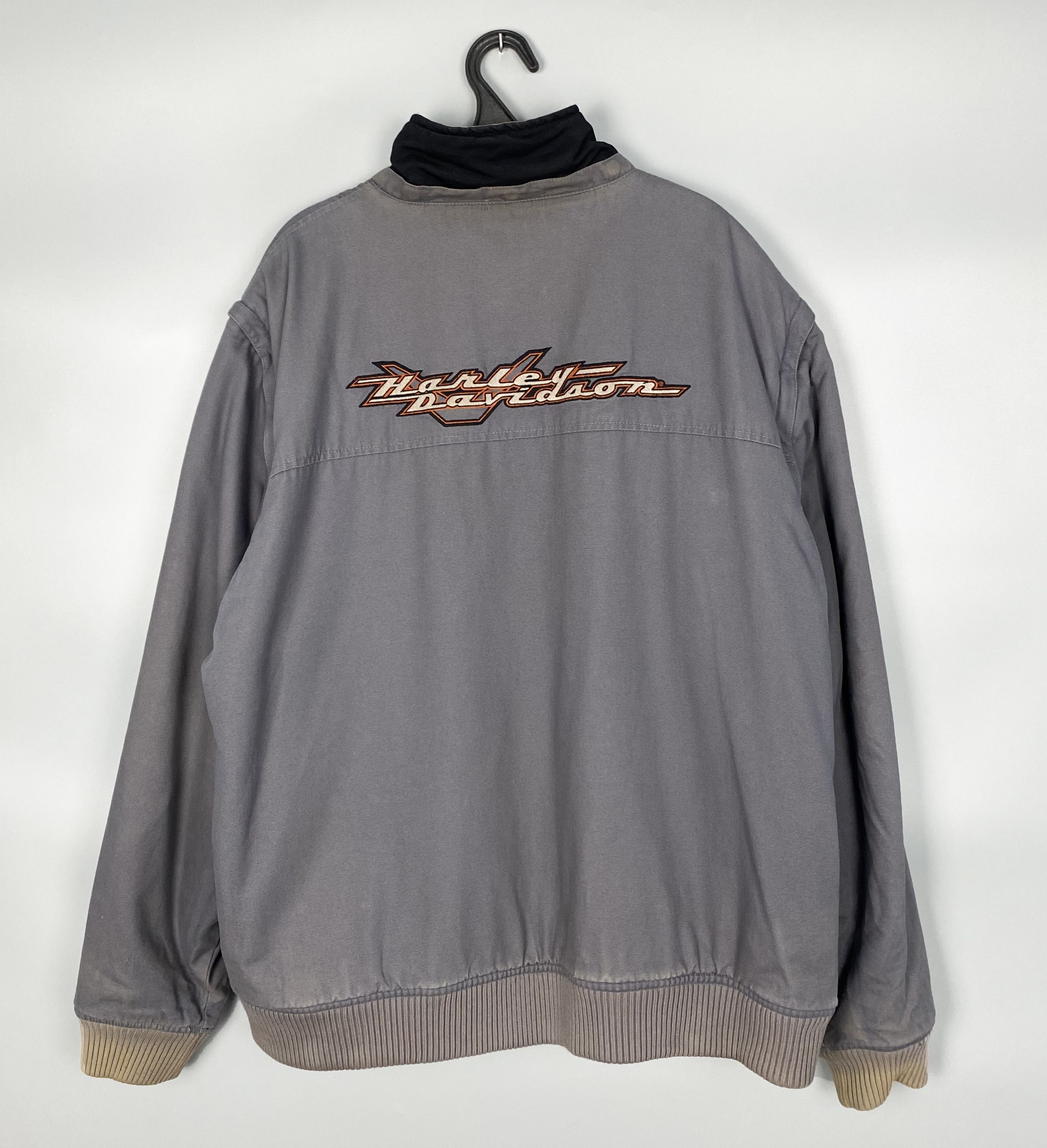 Vintage Vintage Harley Davidson Motorcycle 2 Sides Jacket + Vests Size US XXL / EU 58 / 5 - 3 Thumbnail