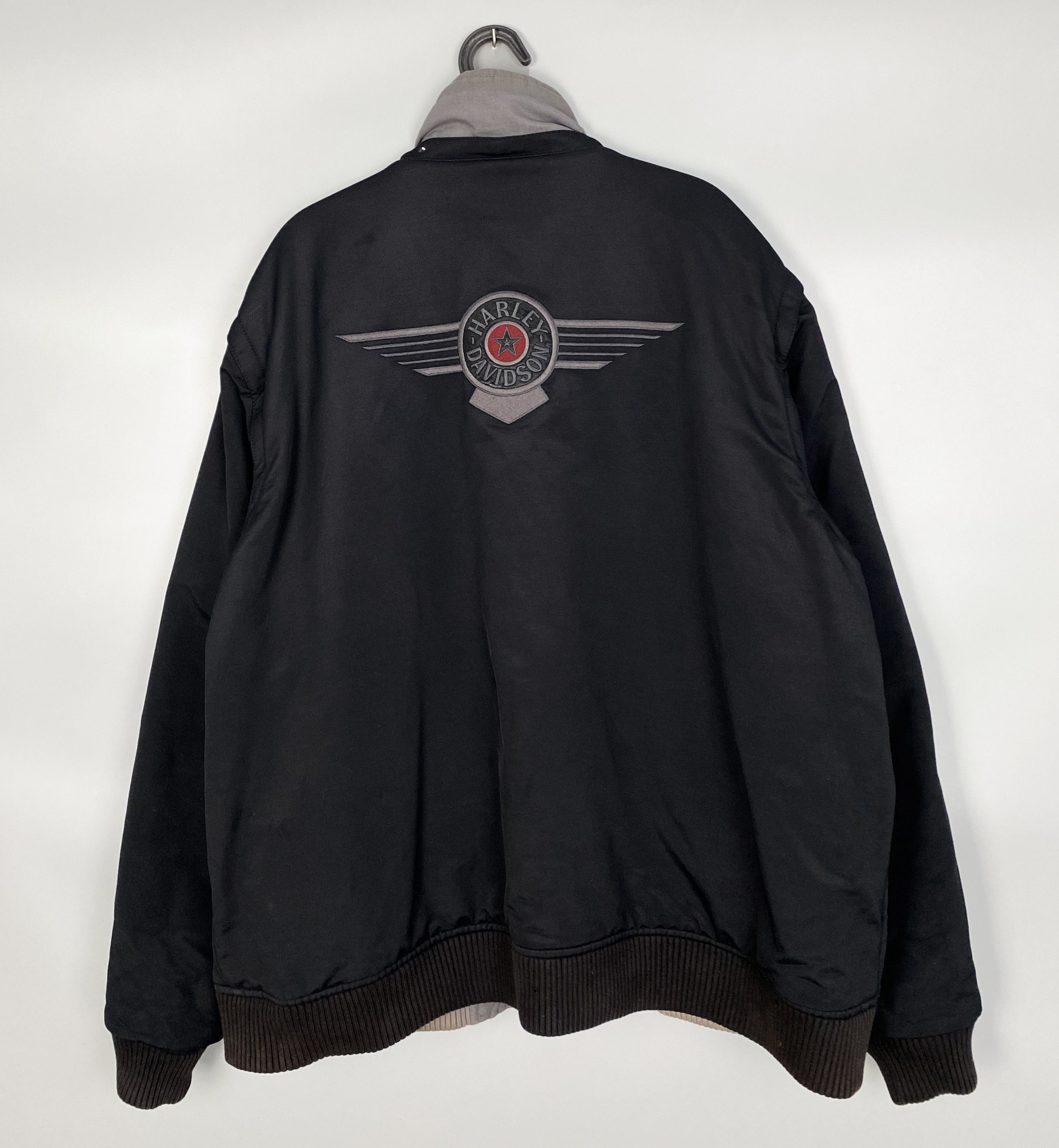 Vintage Vintage Harley Davidson Motorcycle 2 Sides Jacket + Vests Size US XXL / EU 58 / 5 - 1 Thumbnail