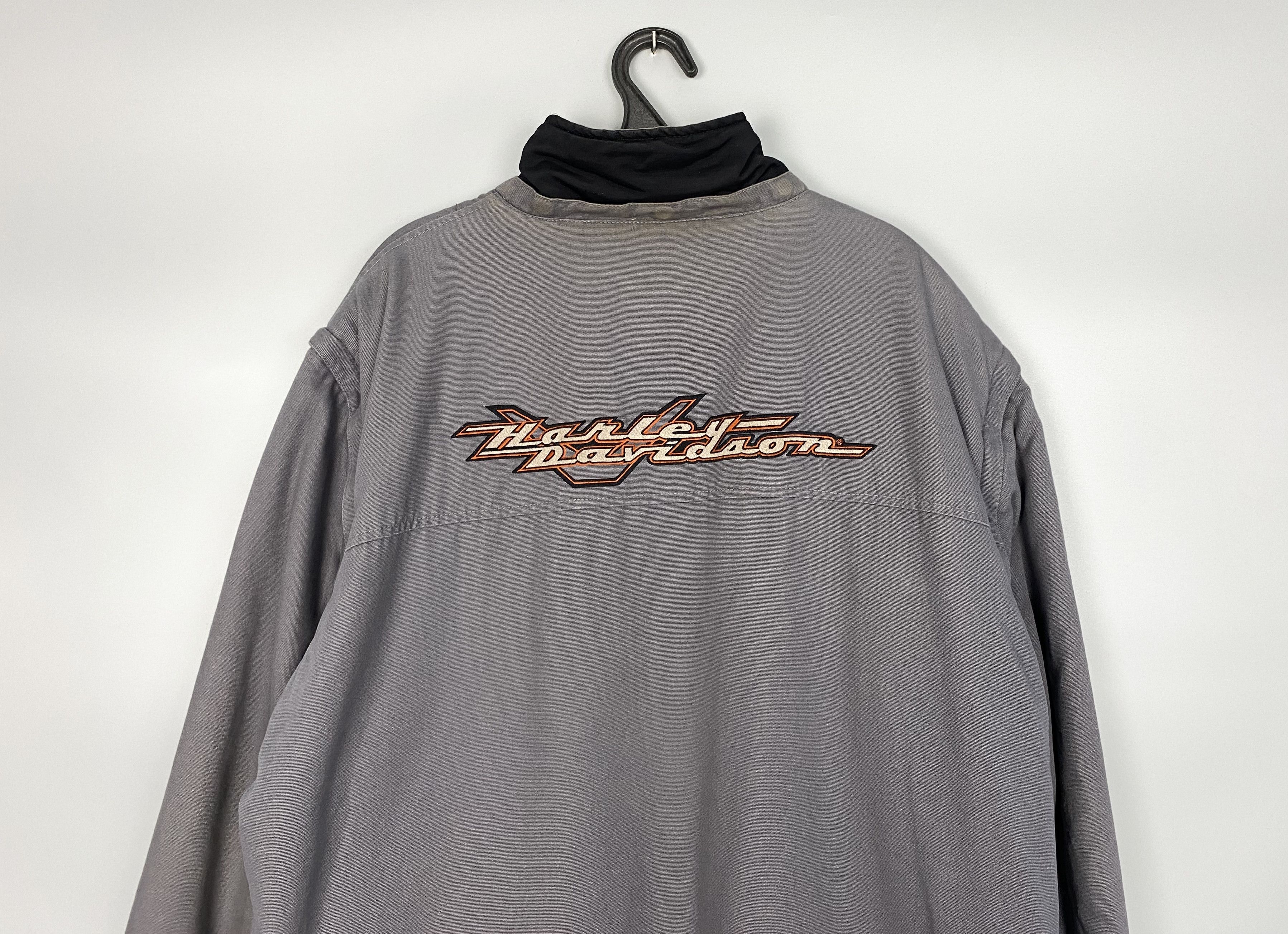 Vintage Vintage Harley Davidson Motorcycle 2 Sides Jacket + Vests Size US XXL / EU 58 / 5 - 4 Thumbnail