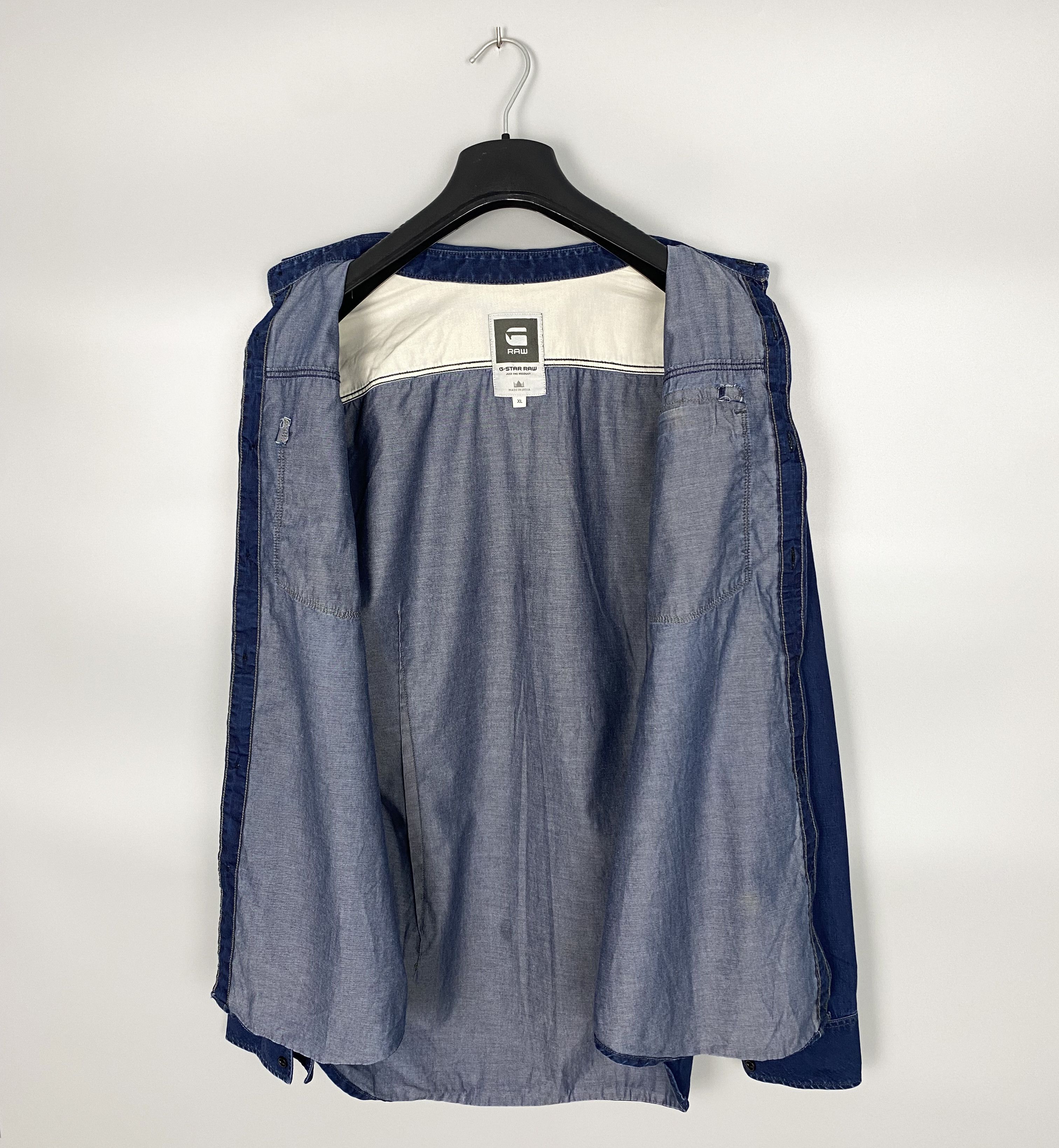 G-Star G-Star Raw Attacc Shirt L/S Denim Overshirt Size US XL / EU 56 / 4 - 9 Thumbnail