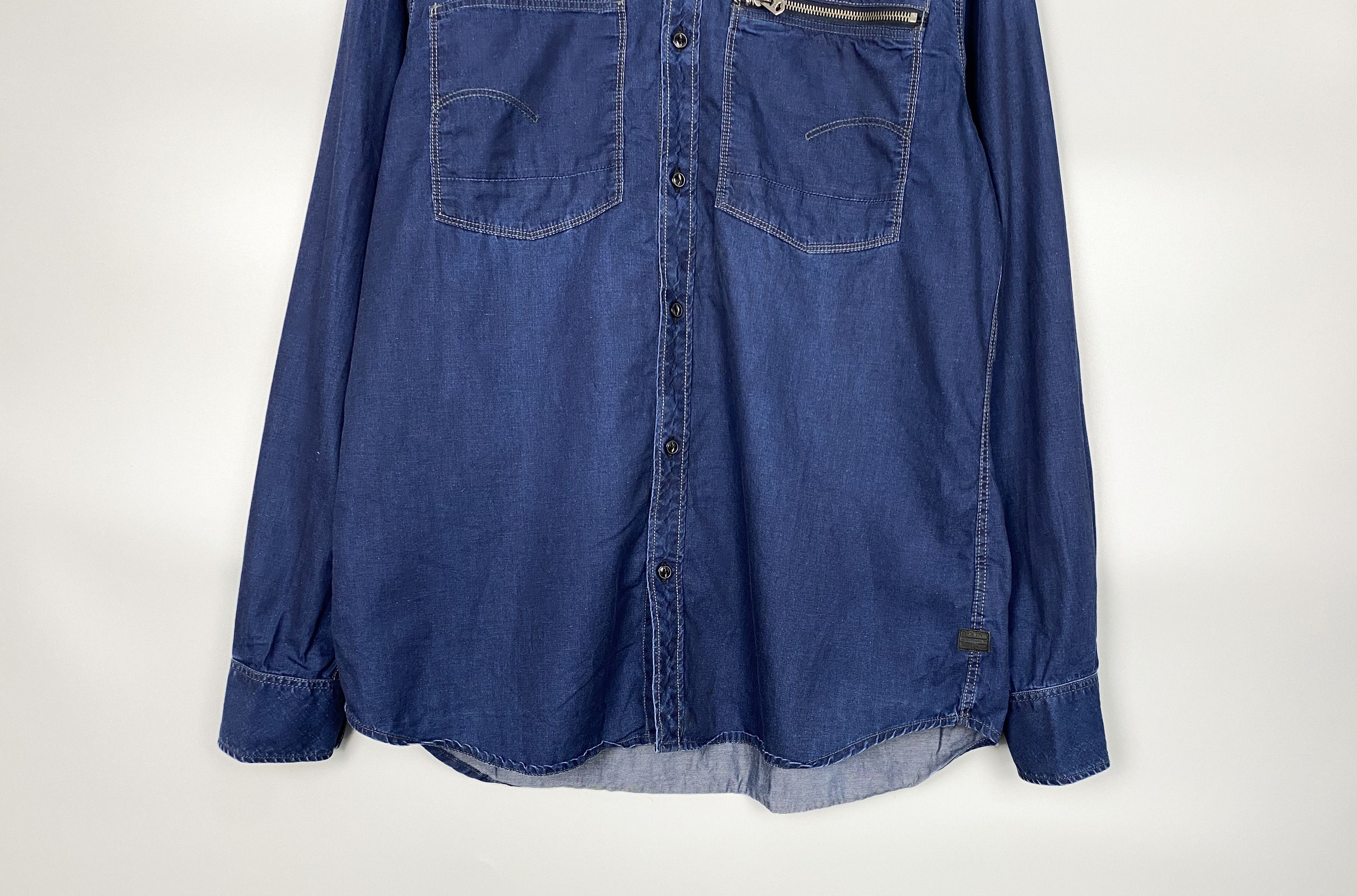G-Star G-Star Raw Attacc Shirt L/S Denim Overshirt Size US XL / EU 56 / 4 - 5 Thumbnail