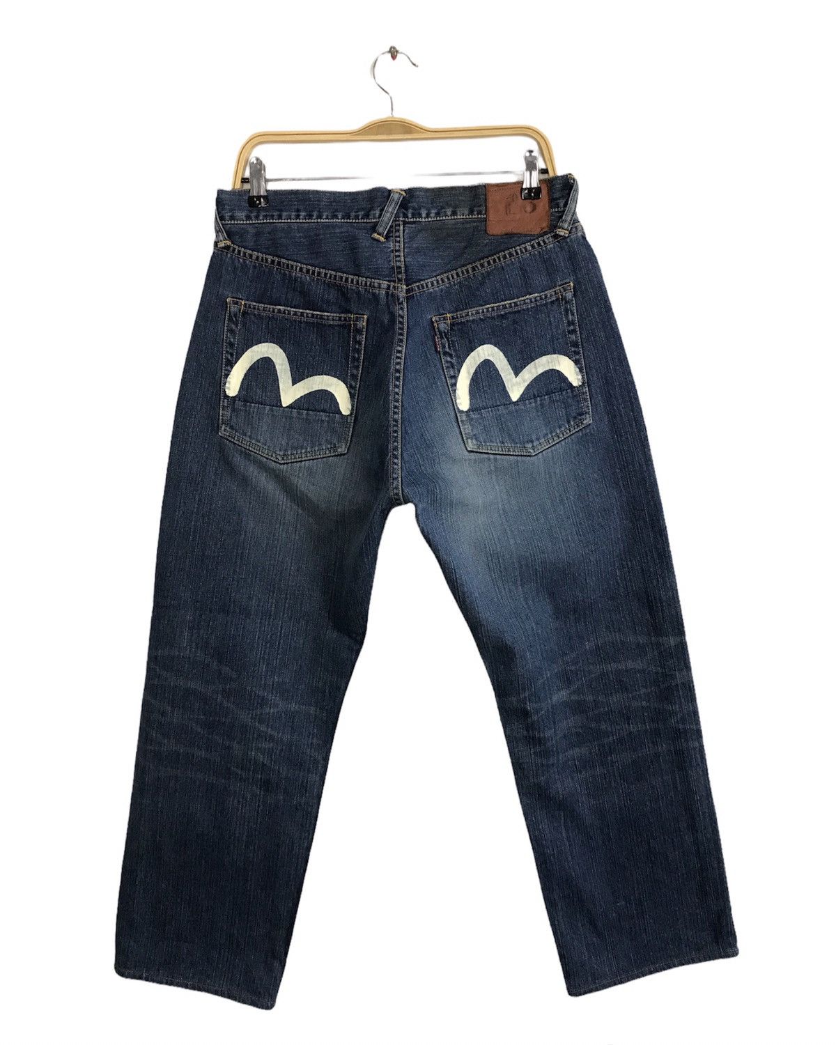 Vintage Evisu No3 Distressed Denim Design