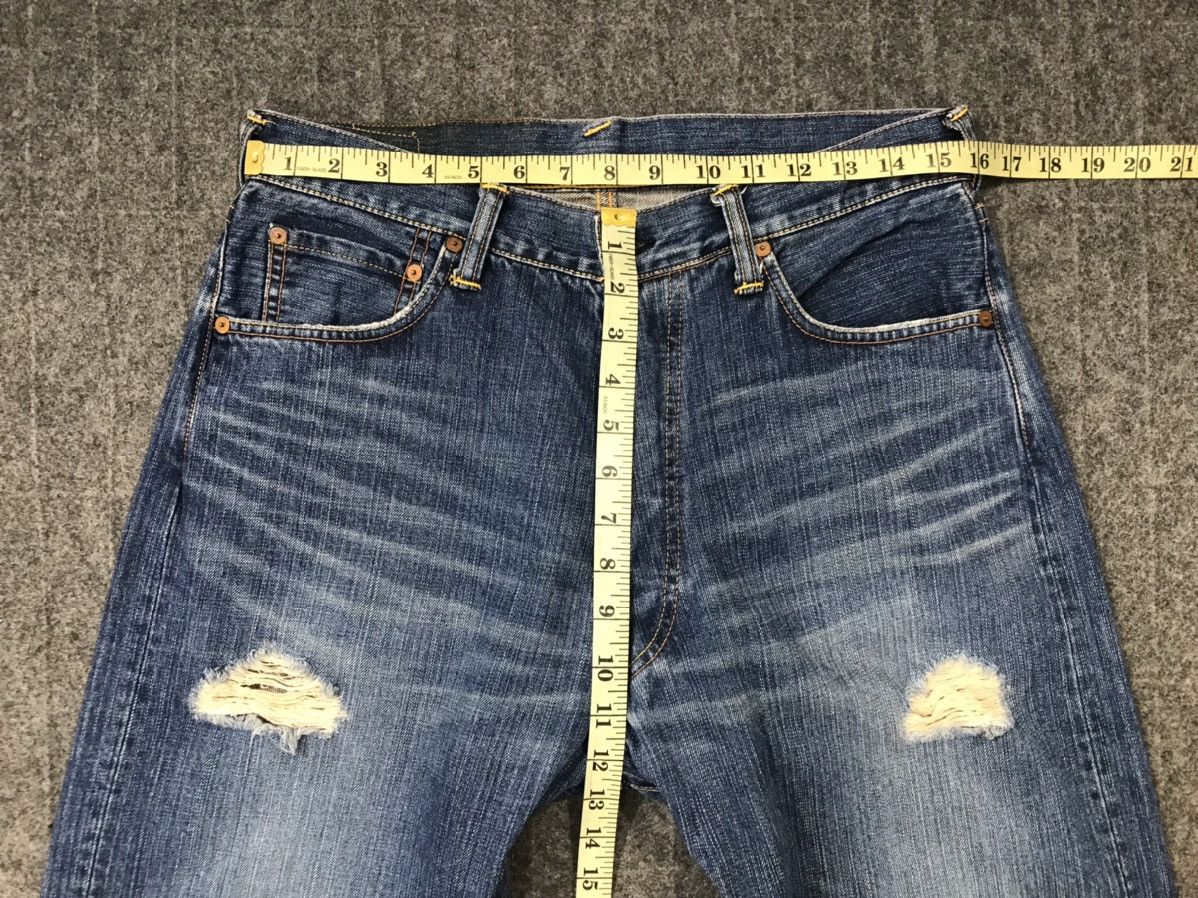 Vintage Evisu No3 Distressed Denim Design