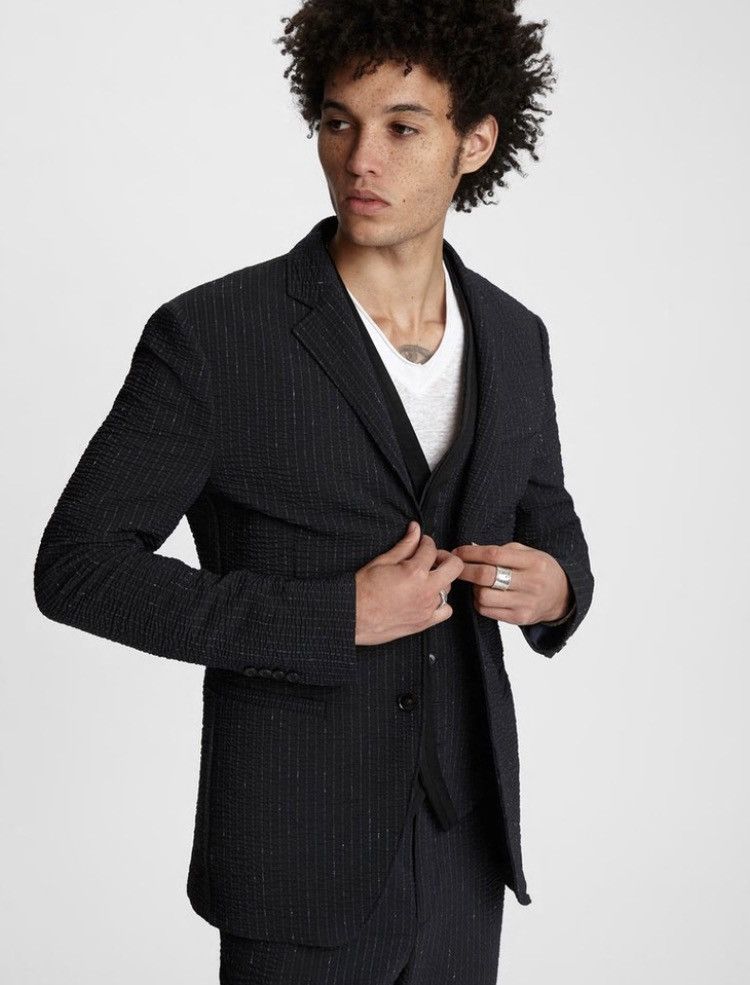 John Varvatos Seersucker Jacquard Jacket. 50 Size US M / EU 48-50 / 2 - 2 Thumbnail