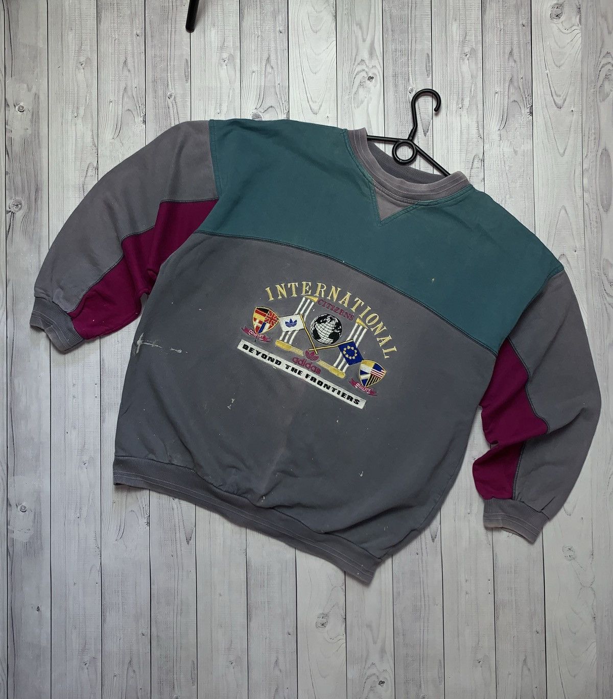 Adidas × Vintage Vintage adidas Olympic Games Sweatshirt big logo rare size L Size US L / EU 52-54 / 3 - 1 Thumbnail