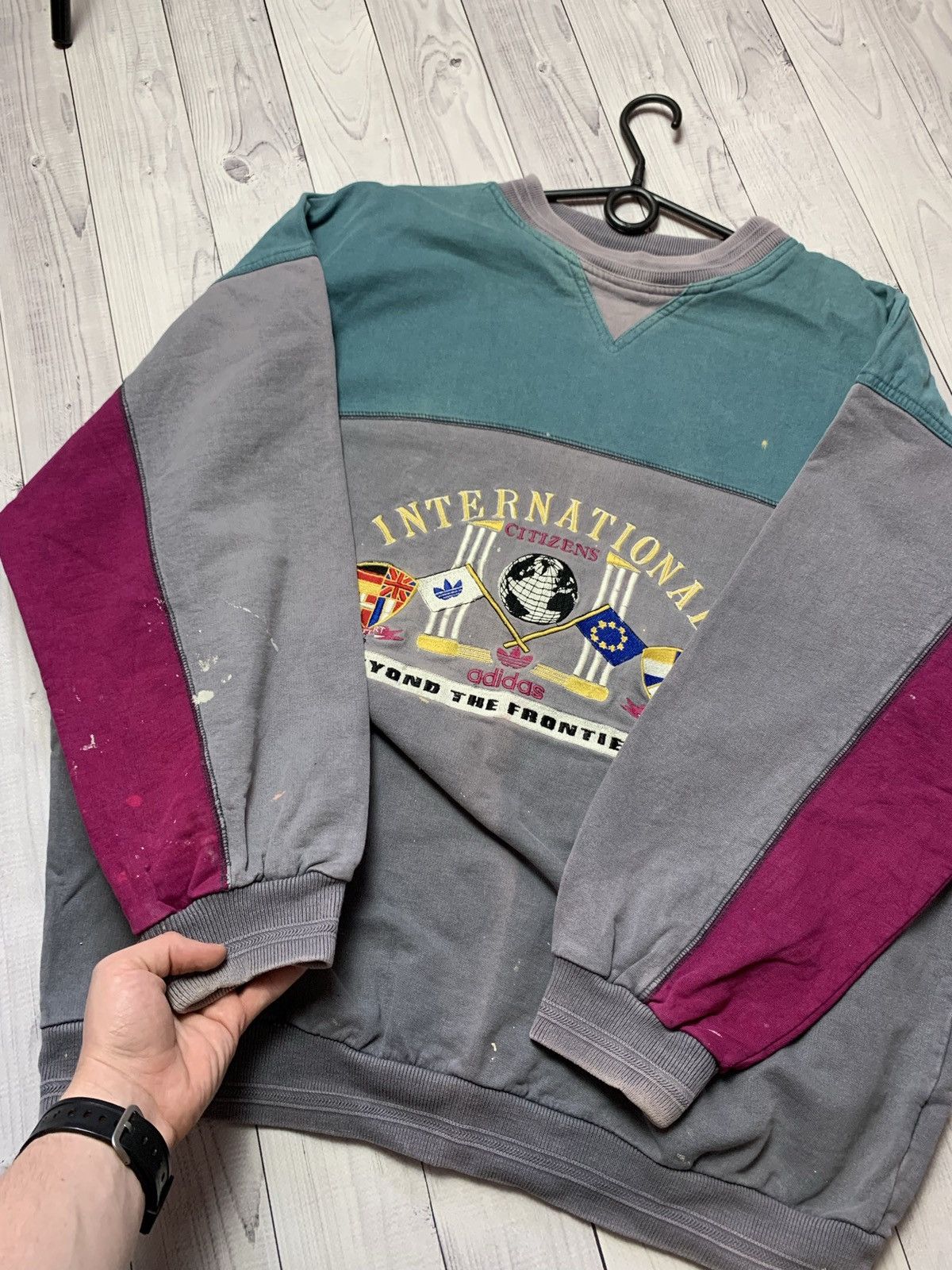 Adidas × Vintage Vintage adidas Olympic Games Sweatshirt big logo rare size L Size US L / EU 52-54 / 3 - 6 Thumbnail