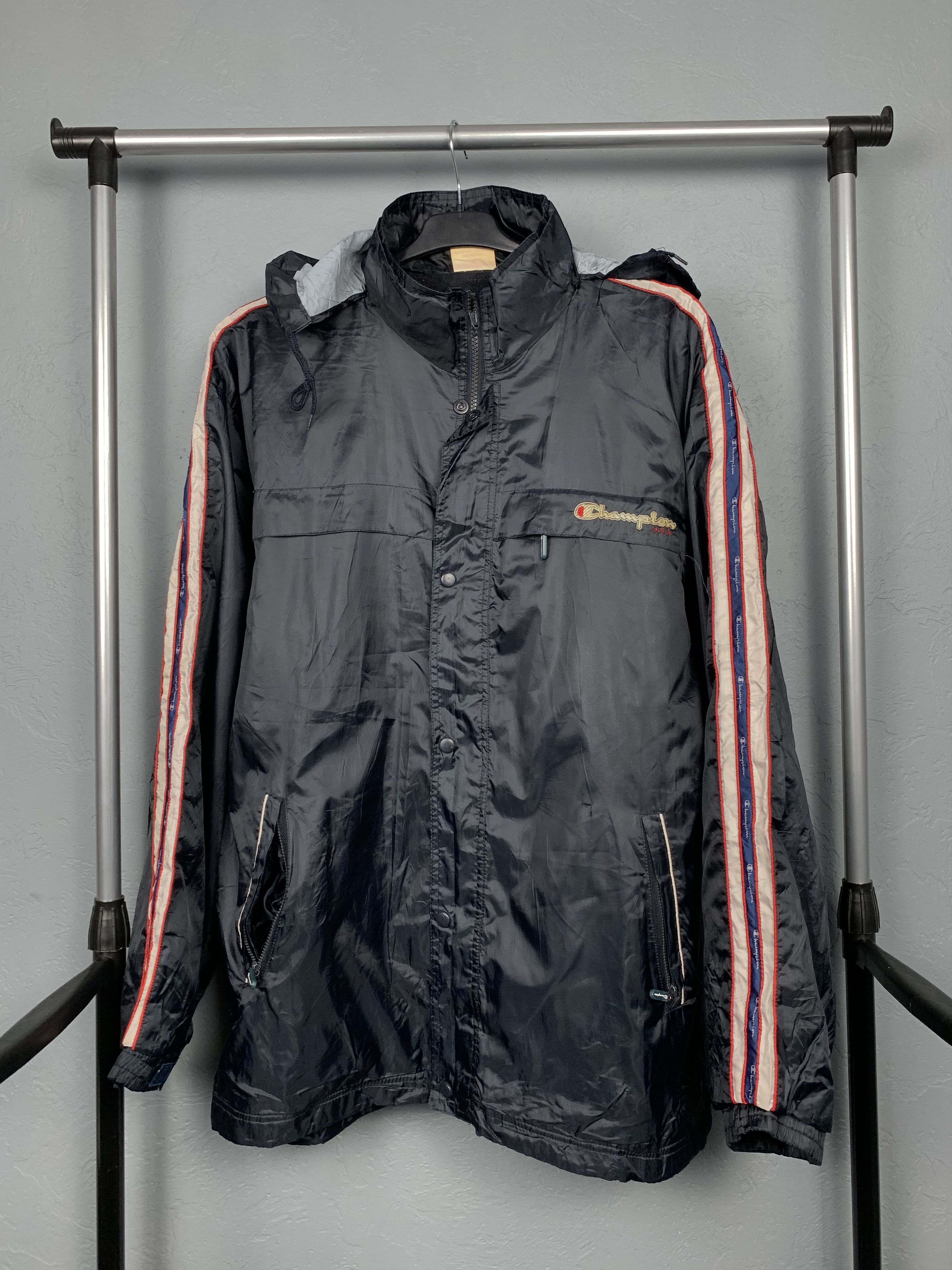 Champion Champion USA Logo Windbreaker Mens Jacket Size US XL / EU 56 / 4 - 1 Thumbnail