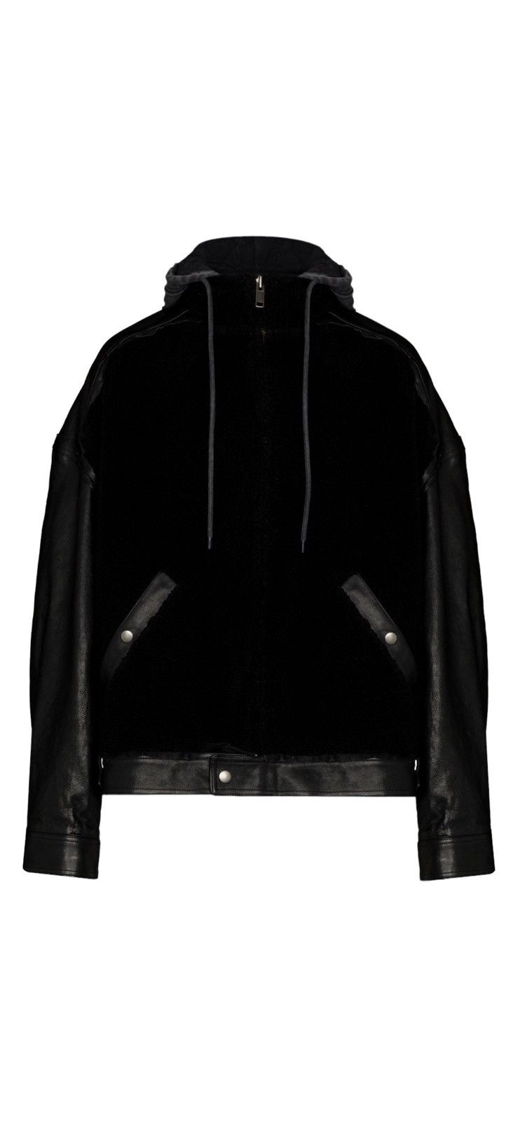 Balenciaga College 1917 Hooded Leather Jacket