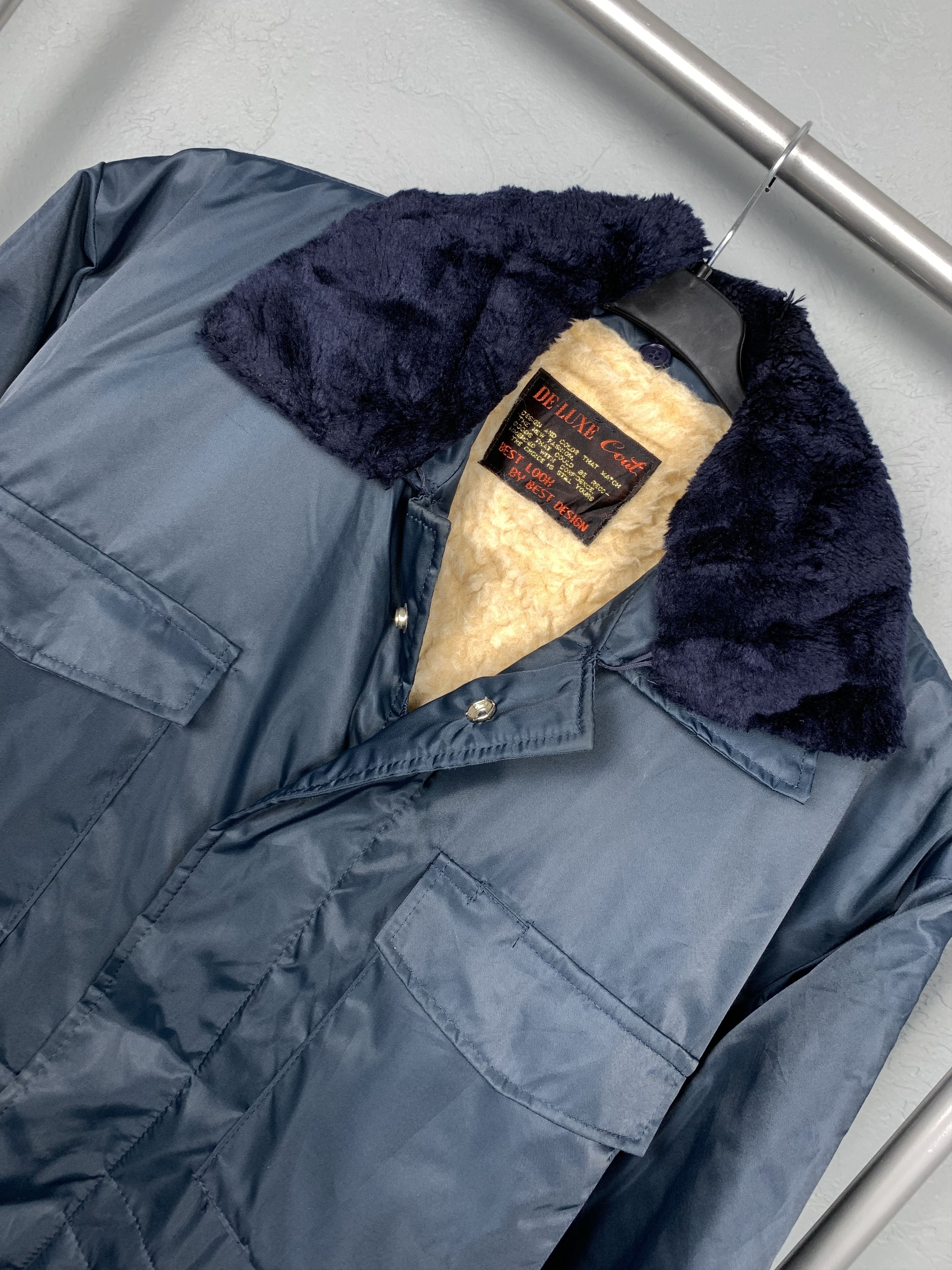 Deluxeware De-luxe Japan Vintage Mens Sherpa Jaket Workwear Size US XL / EU 56 / 4 - 2 Thumbnail