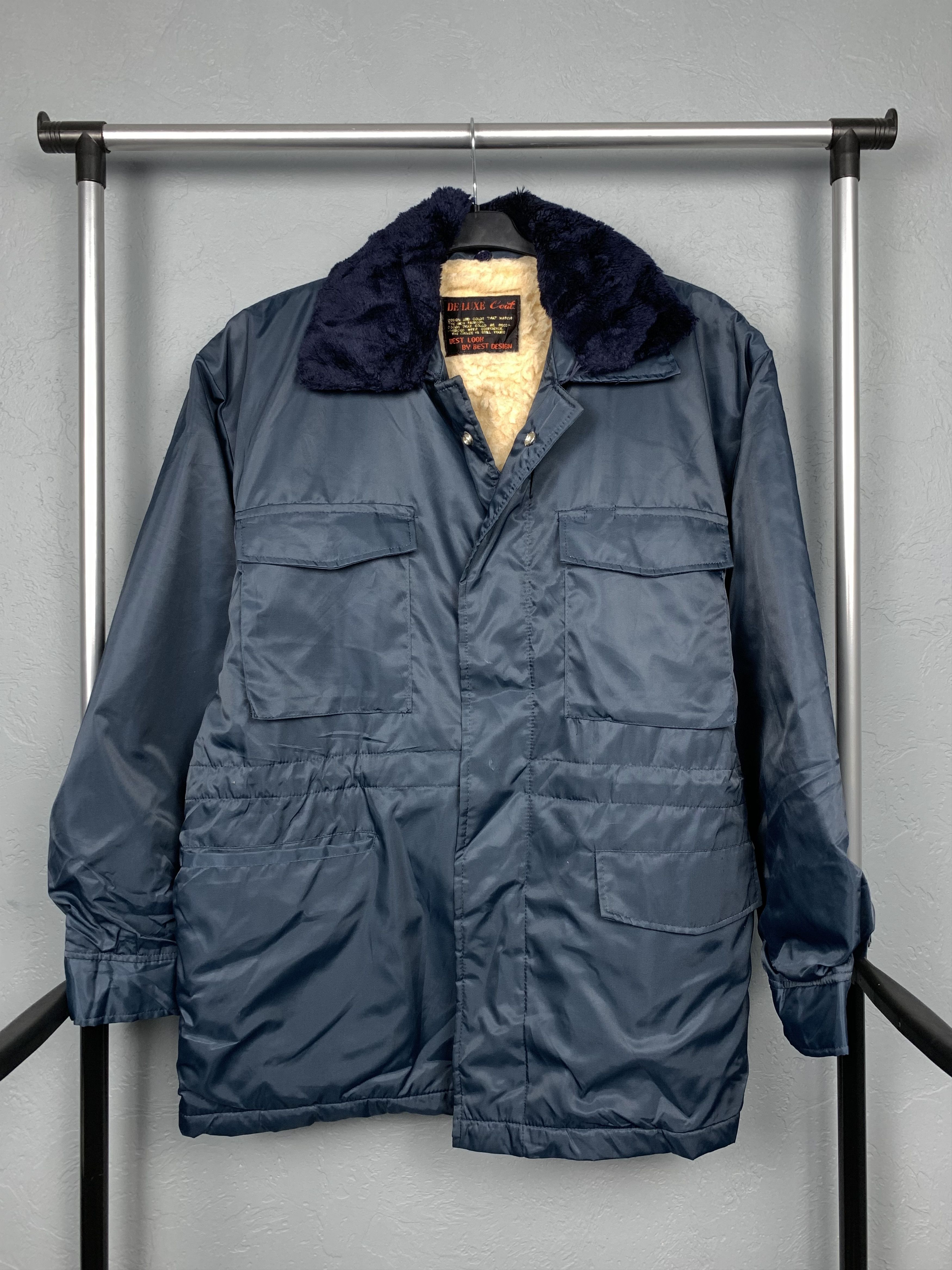 Deluxeware De-luxe Japan Vintage Mens Sherpa Jaket Workwear Size US XL / EU 56 / 4 - 1 Thumbnail