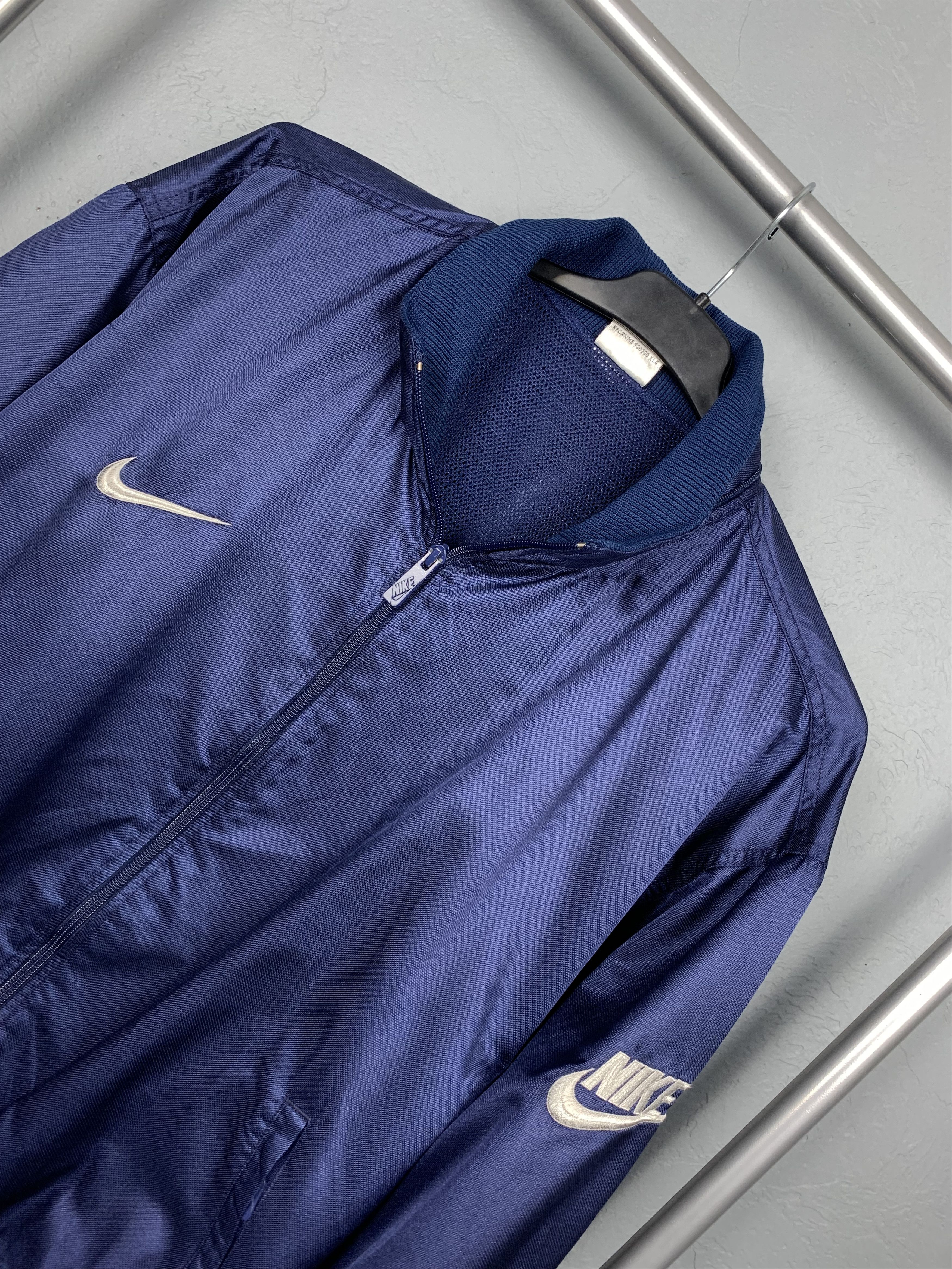 Nike Nike 90s Vintage Mens Nylon Bomber Jacket Size US XL / EU 56 / 4 - 2 Thumbnail