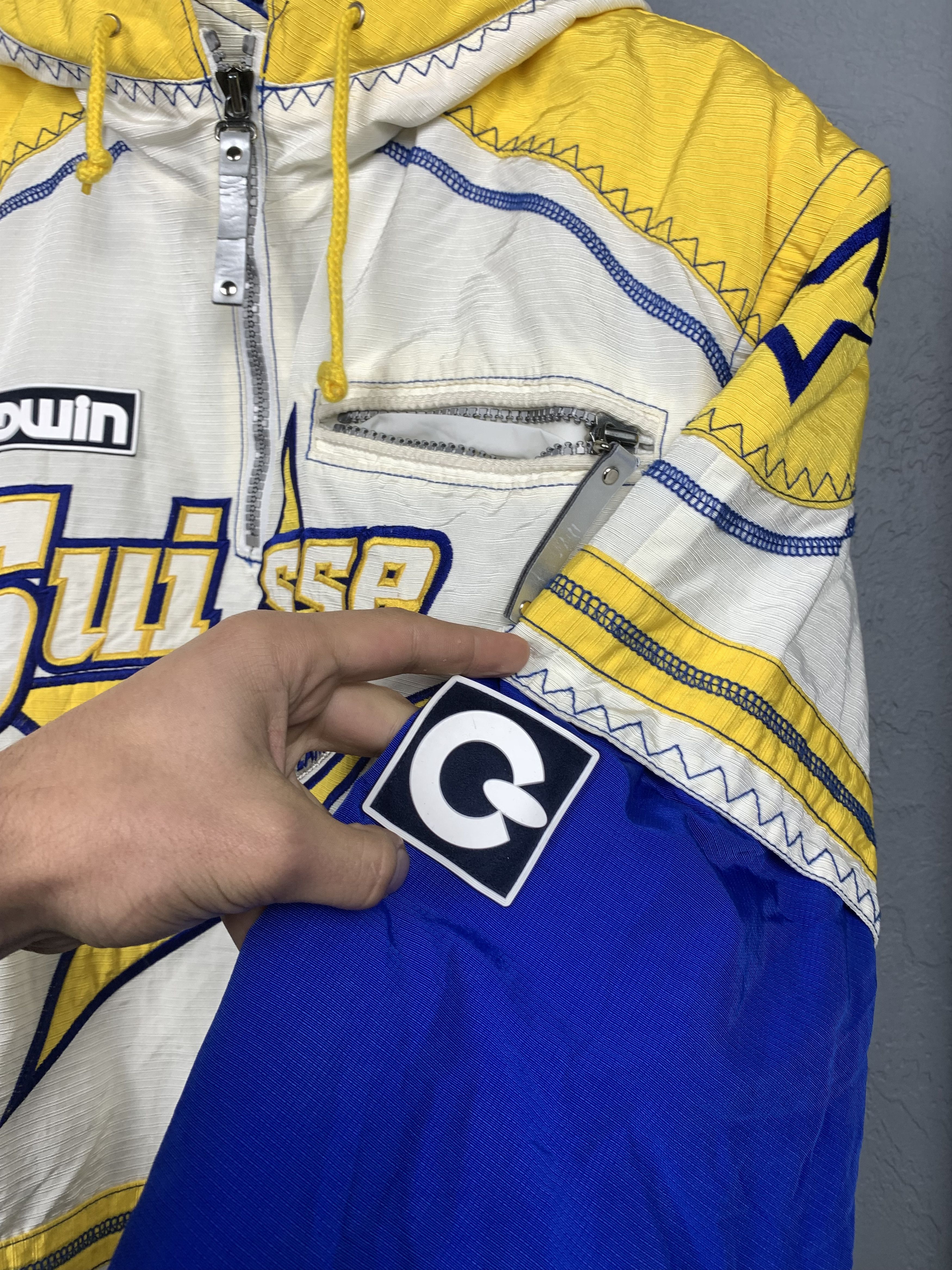 Goldwin Goldwin Suisse Freestyle Ski Team 90s Vintage Bomber Jacket Size US M / EU 48-50 / 2 - 4 Thumbnail