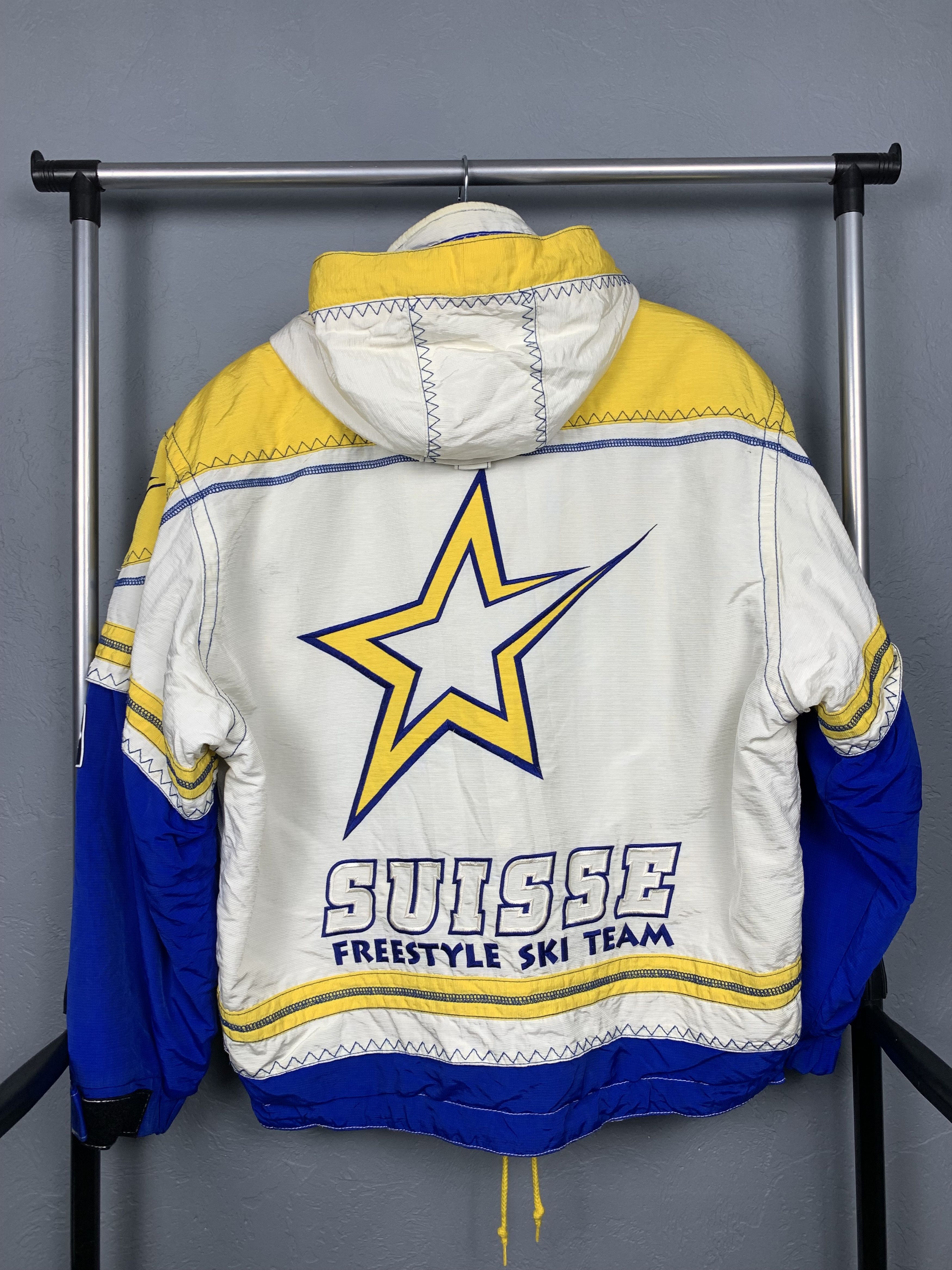 Goldwin Goldwin Suisse Freestyle Ski Team 90s Vintage Bomber Jacket Size US M / EU 48-50 / 2 - 6 Thumbnail