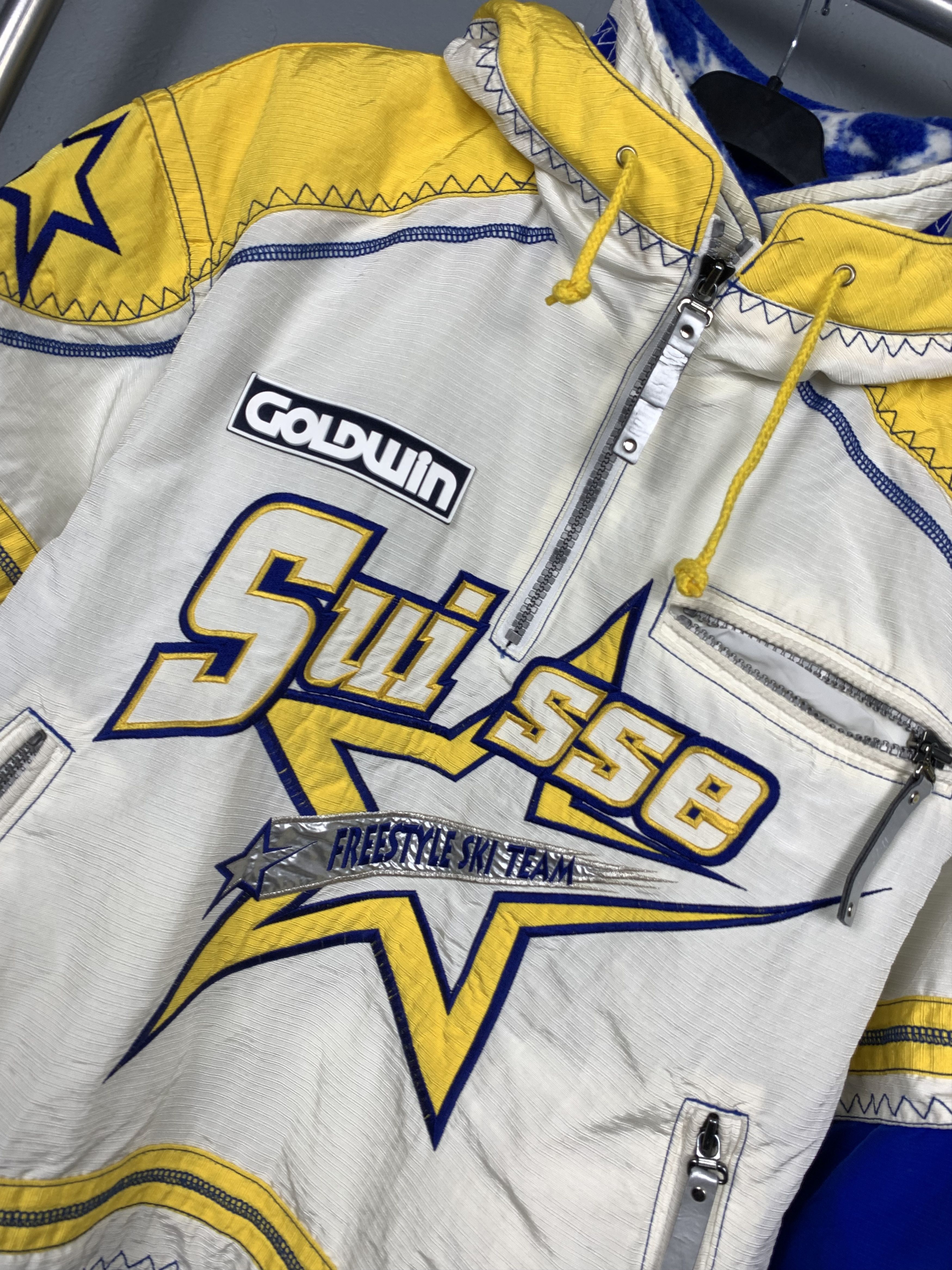Goldwin Goldwin Suisse Freestyle Ski Team 90s Vintage Bomber Jacket Size US M / EU 48-50 / 2 - 2 Thumbnail