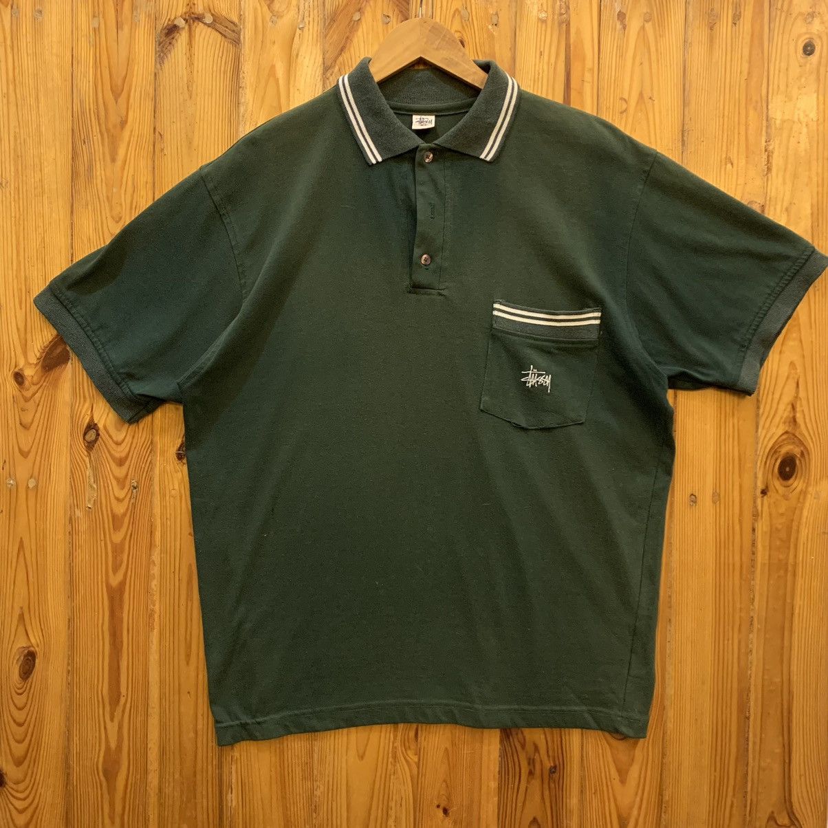 Streetwear × Stussy × Vintage Vintage 90s stussy polo tee | Grailed