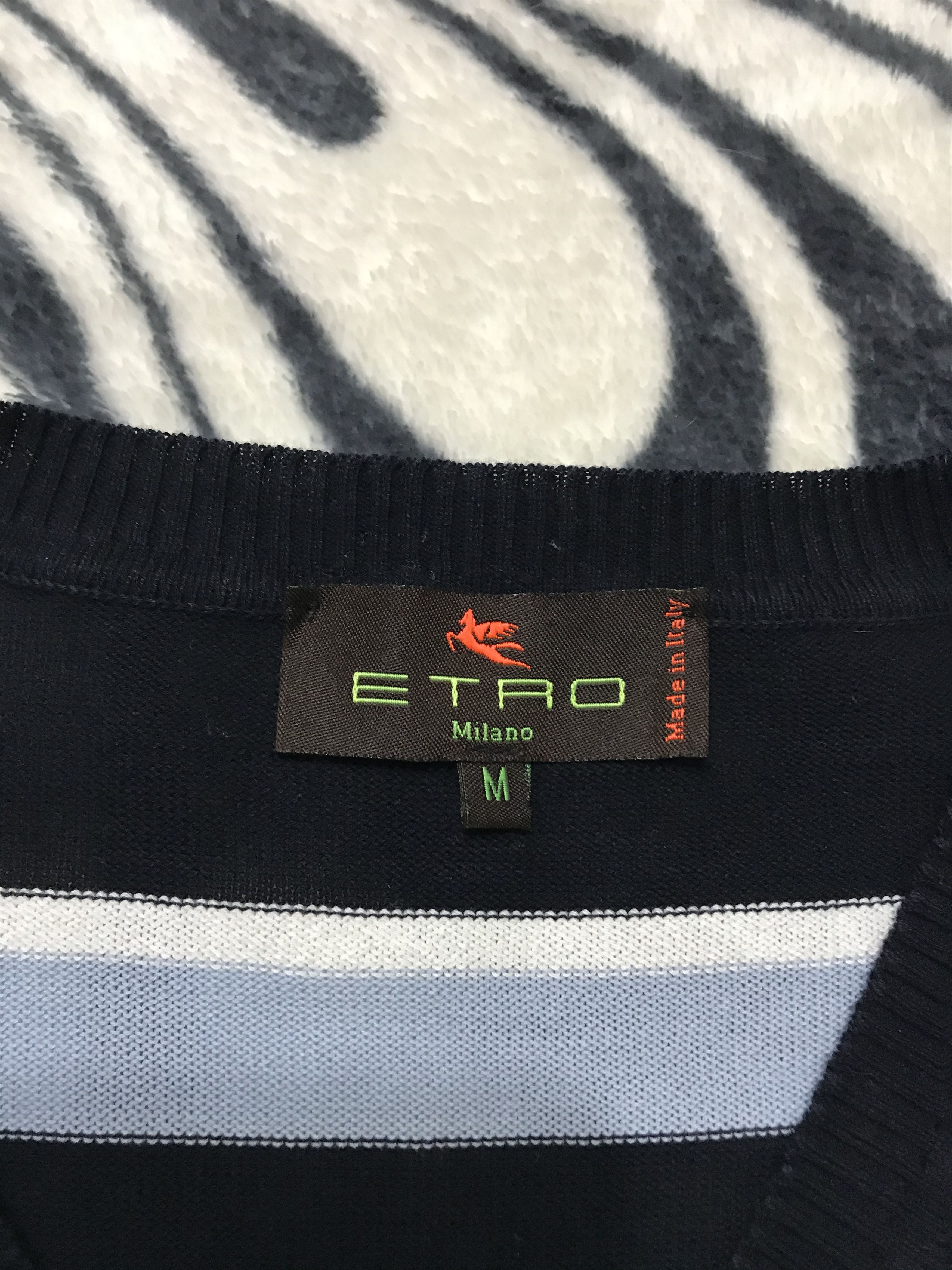 Etro Etro Milano Mens V-neck Sweater Size US M / EU 48-50 / 2 - 4 Thumbnail