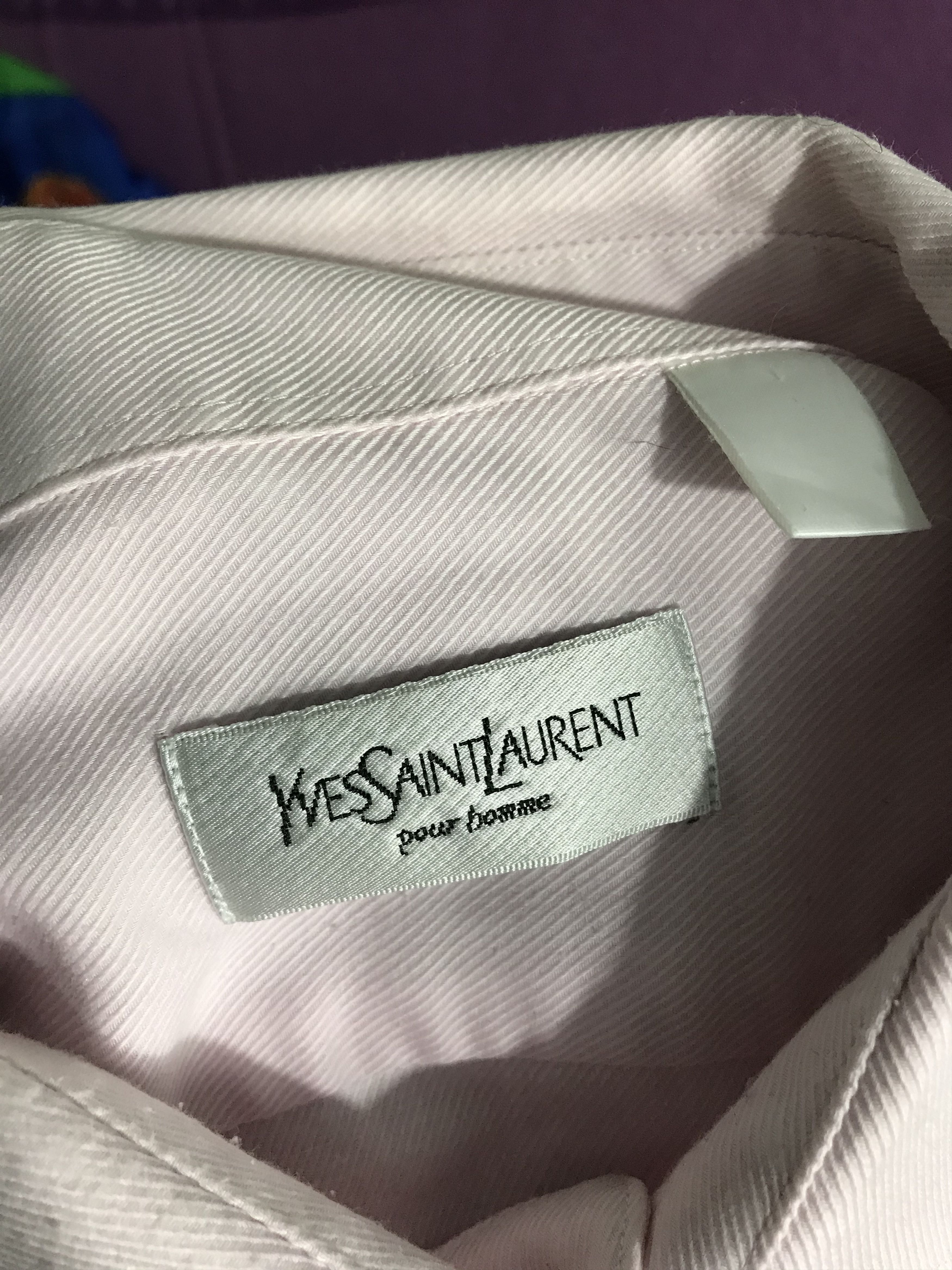 Yves Saint Laurent Yves Saint Laurent YSL men's long sleeve shirt Size US XXL / EU 58 / 5 - 4 Thumbnail
