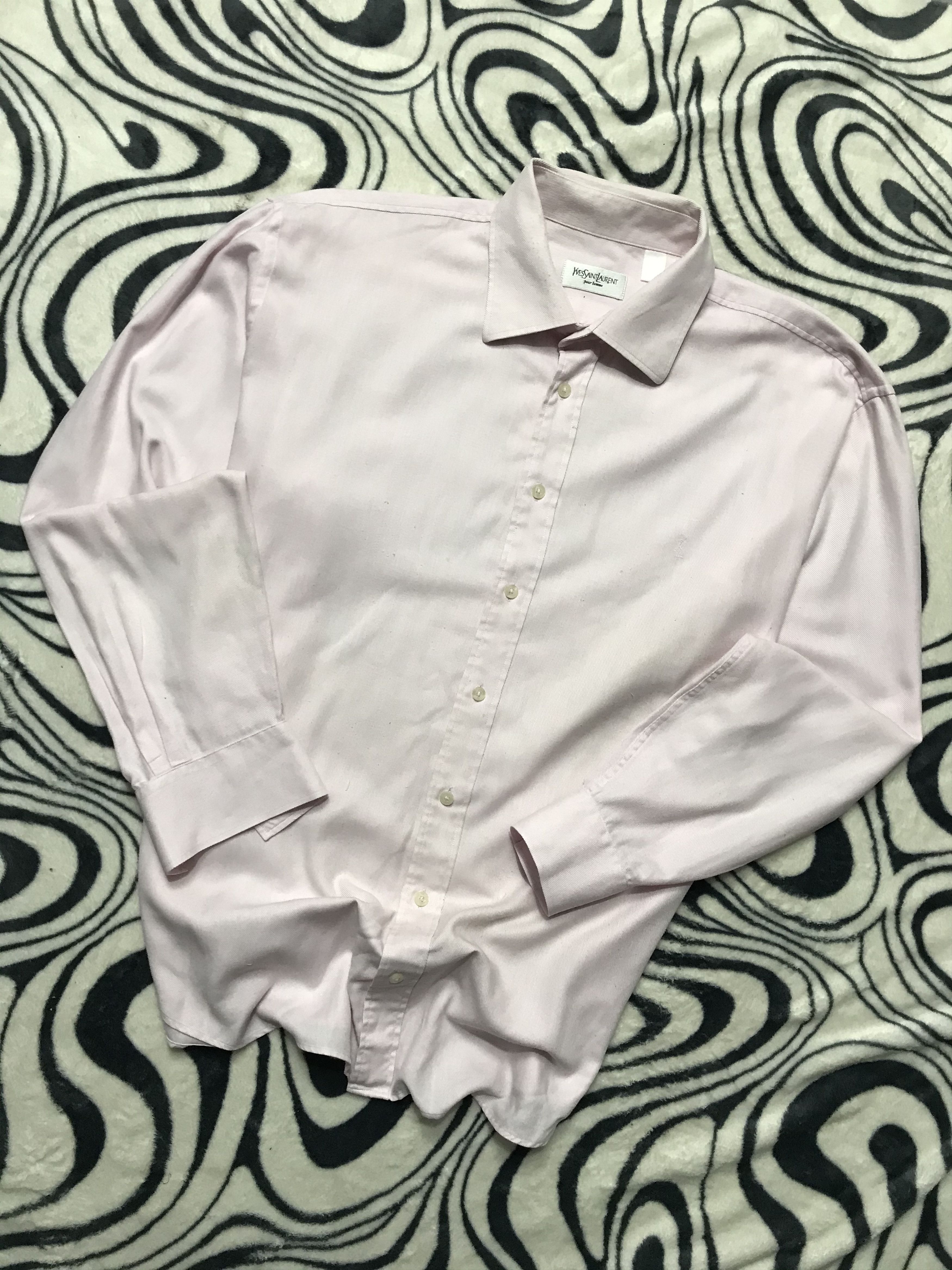 Yves Saint Laurent Yves Saint Laurent YSL men's long sleeve shirt Size US XXL / EU 58 / 5 - 1 Thumbnail