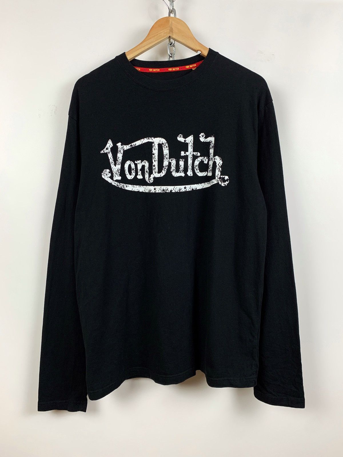 Von Dutch Vintage Von Dutch Black Long Sleeve T-Shirt Size US XL / EU 56 / 4 - 1 Thumbnail