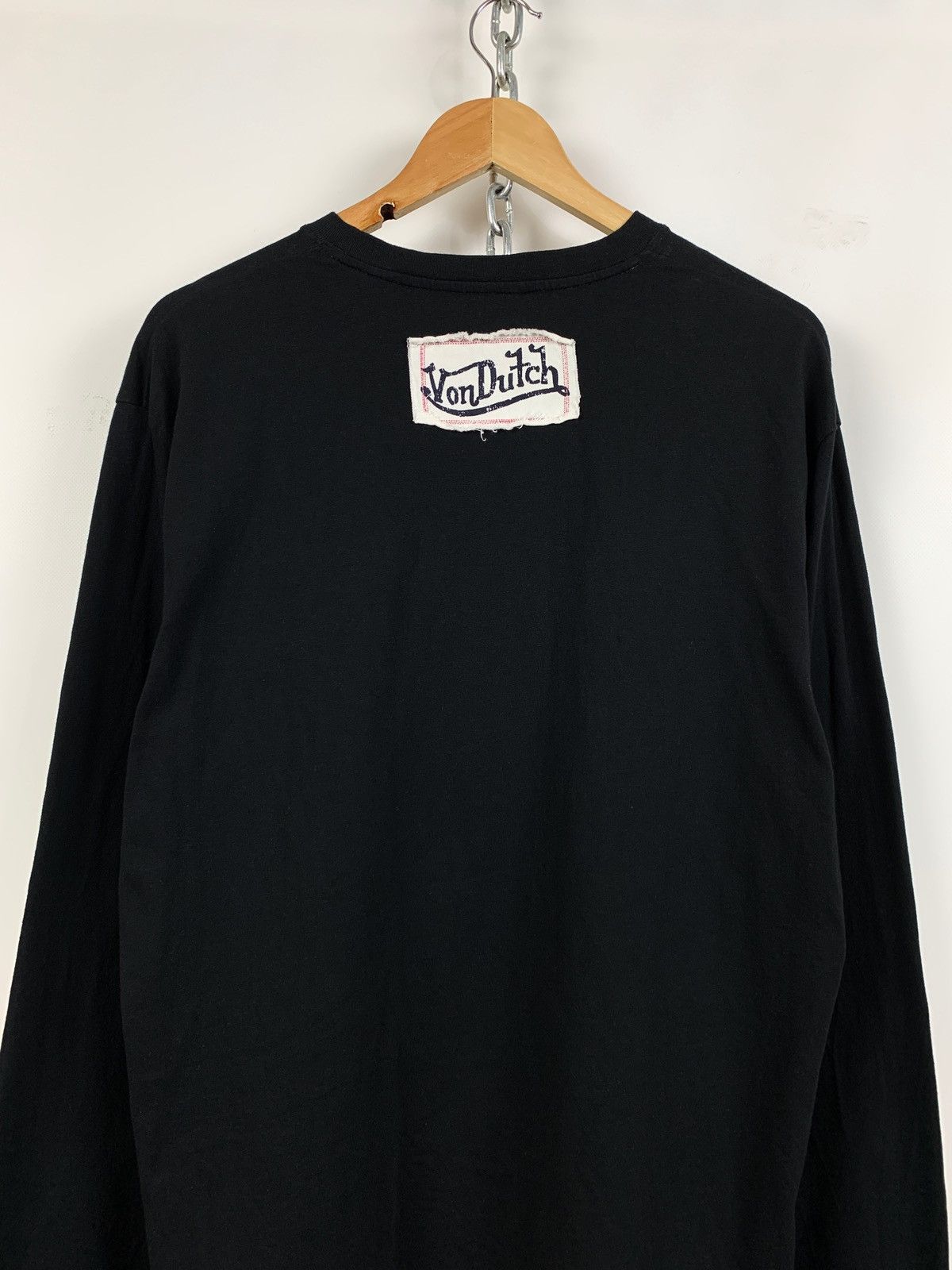 Von Dutch Vintage Von Dutch Black Long Sleeve T-Shirt Size US XL / EU 56 / 4 - 6 Thumbnail