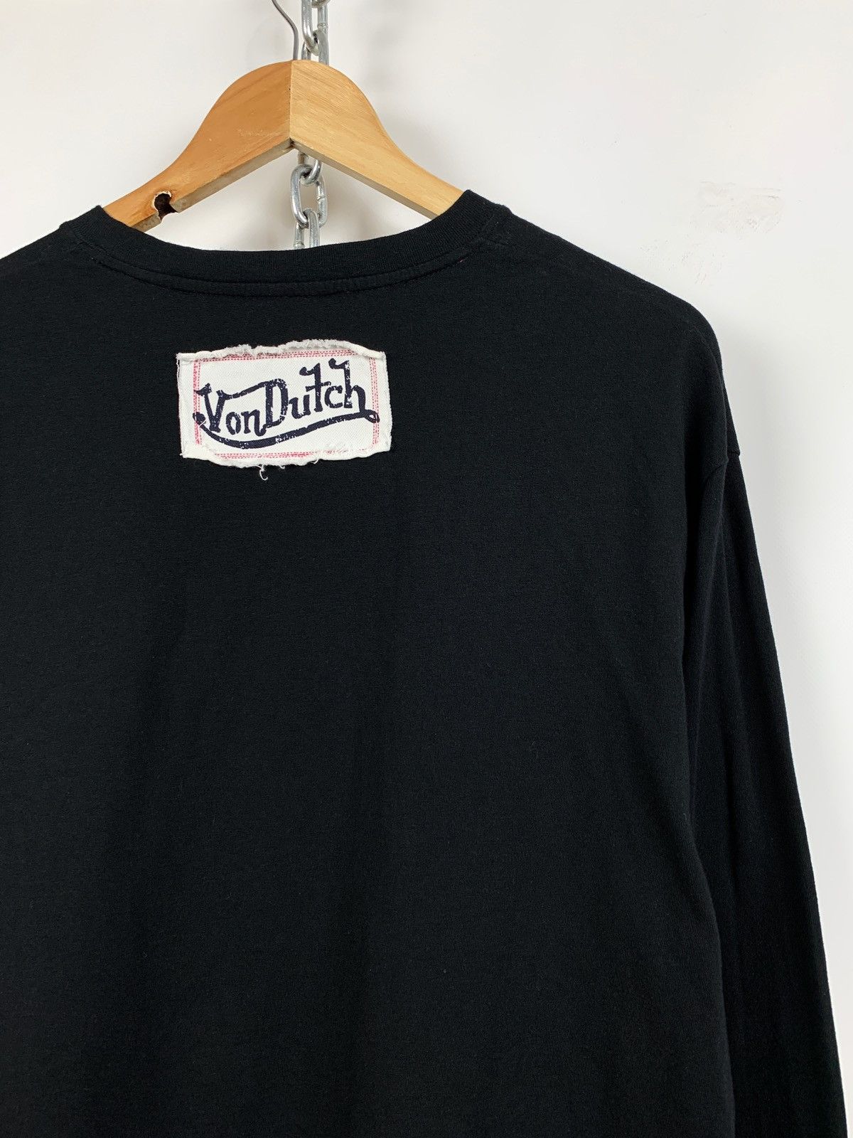 Von Dutch Vintage Von Dutch Black Long Sleeve T-Shirt Size US XL / EU 56 / 4 - 7 Thumbnail